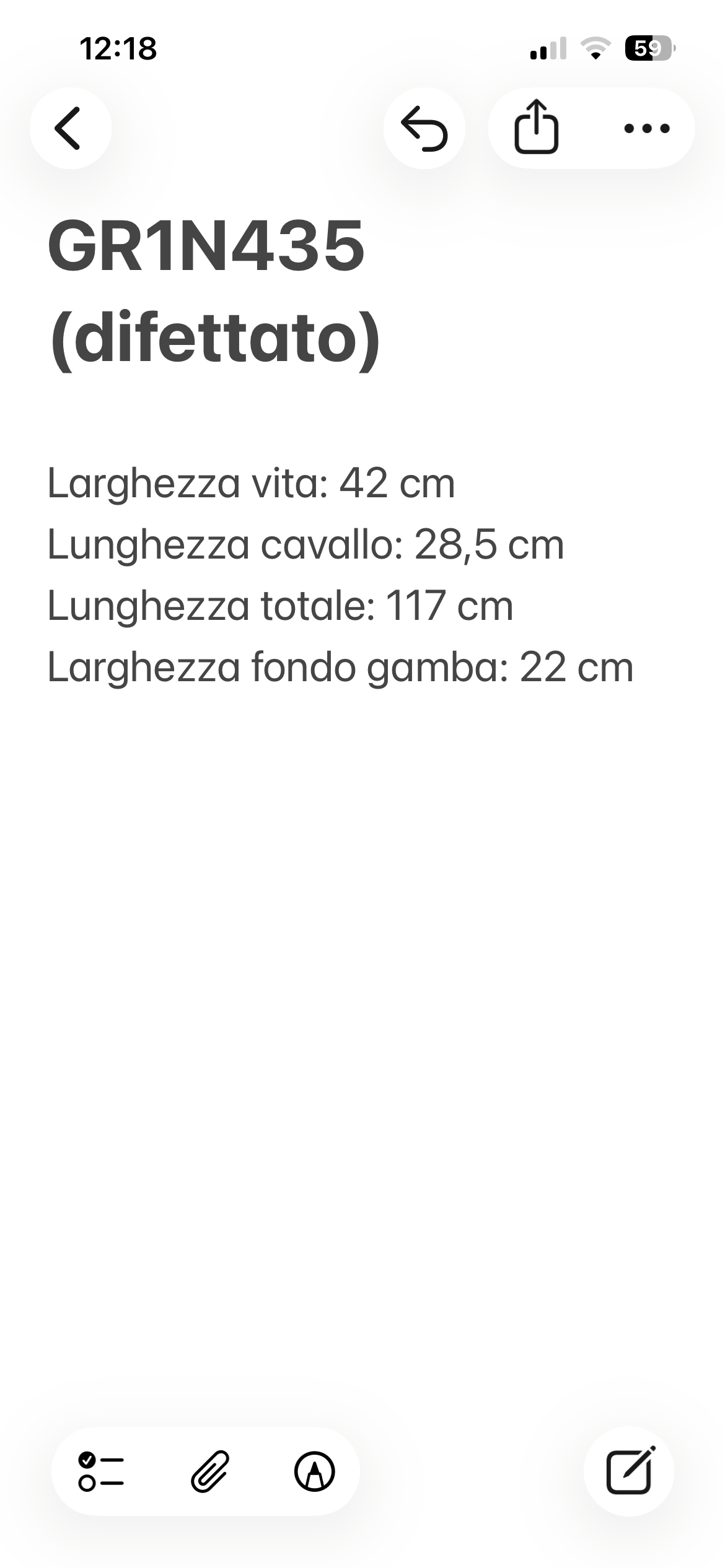 Mabro pantalone — dettaglio fondo gamba — IlBotteghino