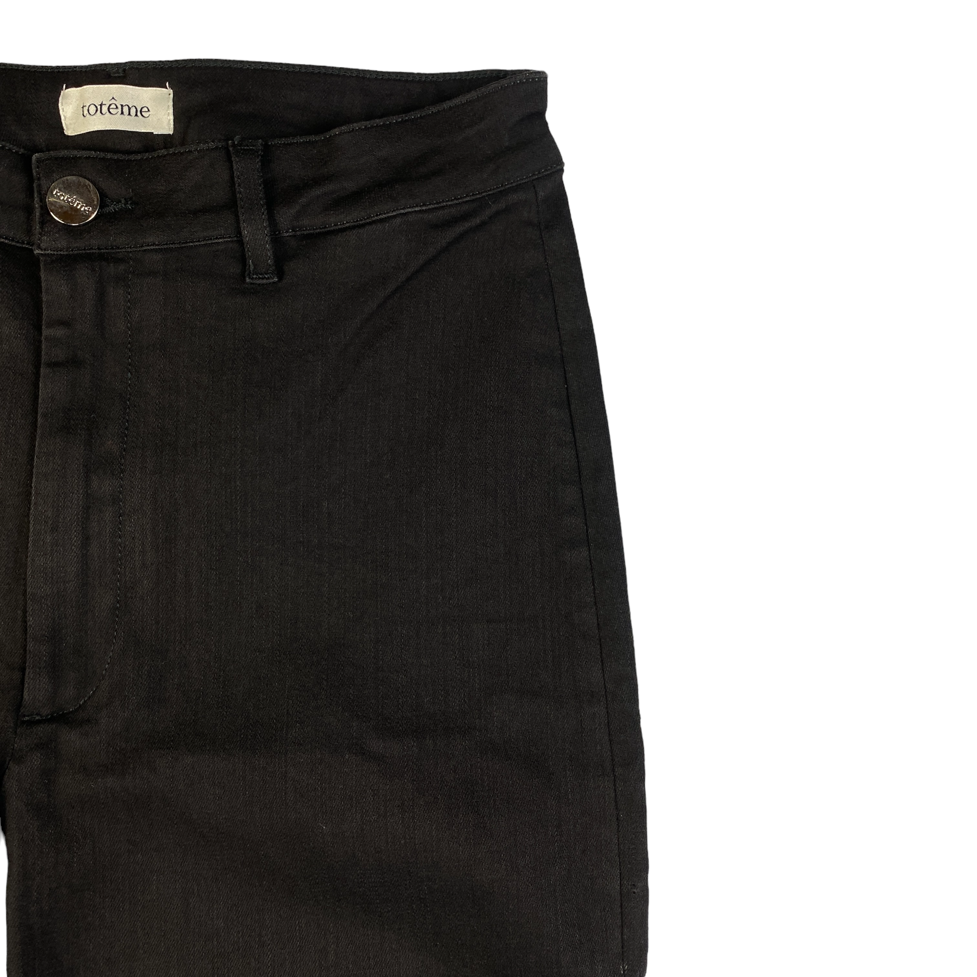 Totême jeans nero — archivio moda luxury — IlBotteghino