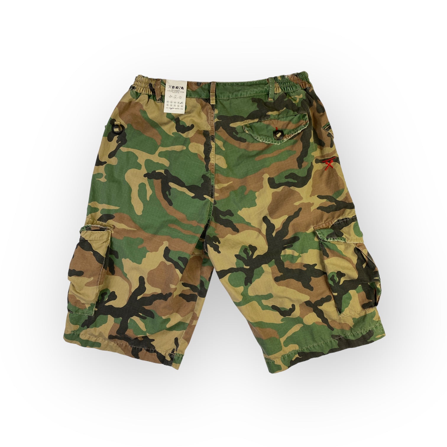 Berna short cargo verde — streetwear militare d'archivio — IlBotteghino