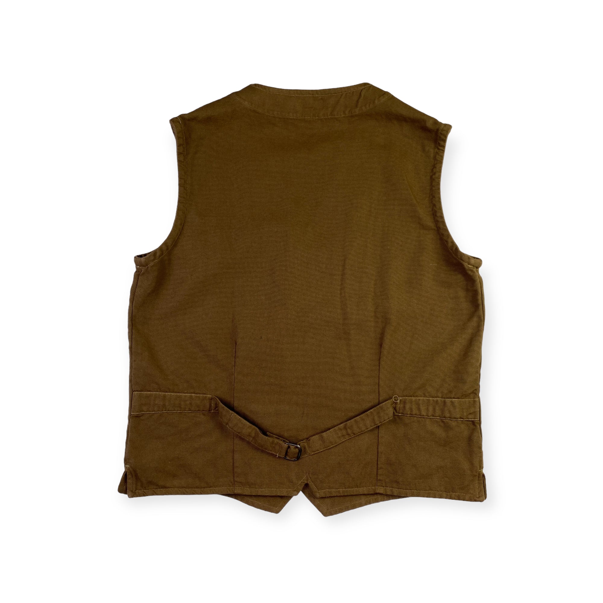 B.D. Baggies gilet marrone — streetwear d'archivio — IlBotteghino