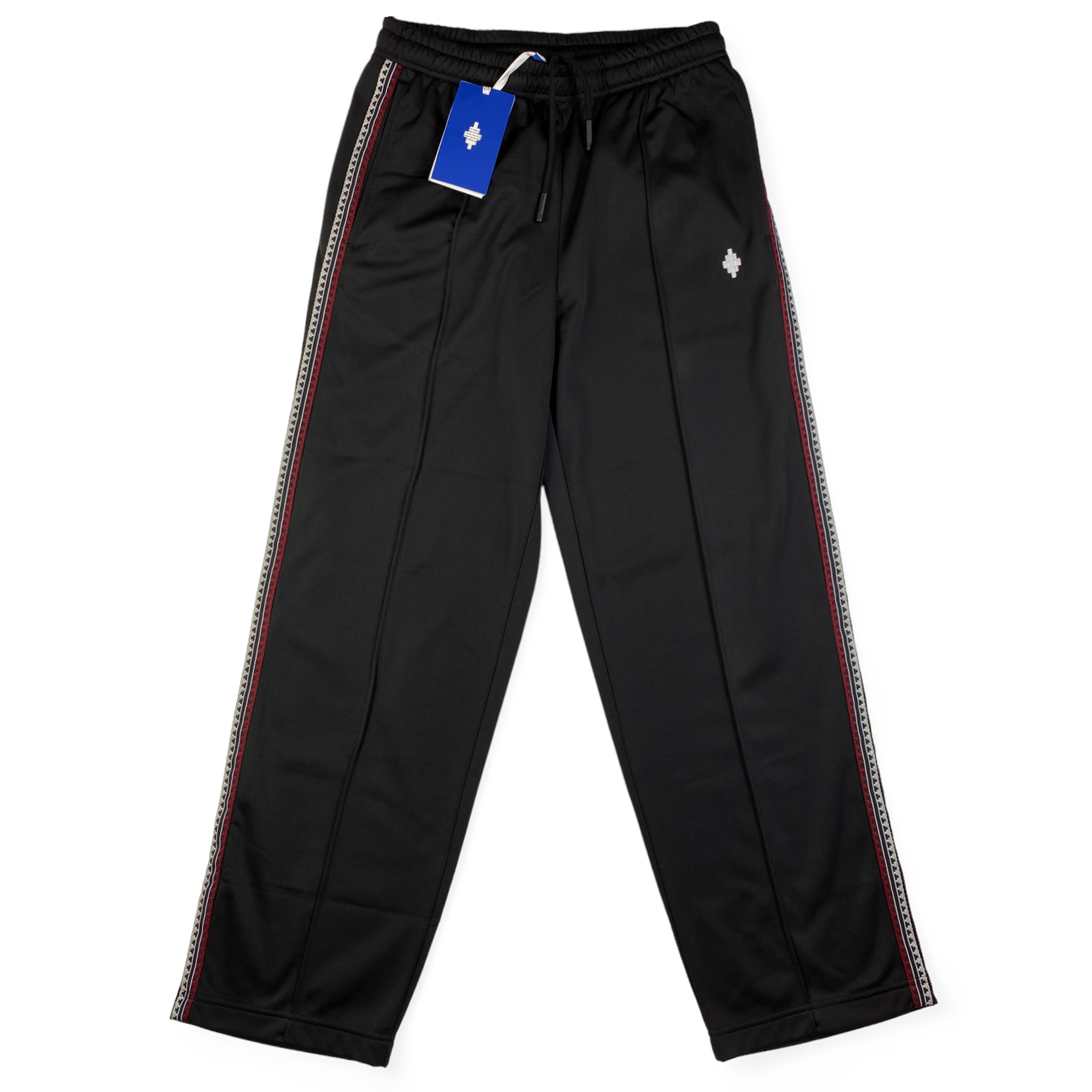 Pantalone tuta Marcelo Burlon nero con banda laterale, taglia M — IlBotteghino