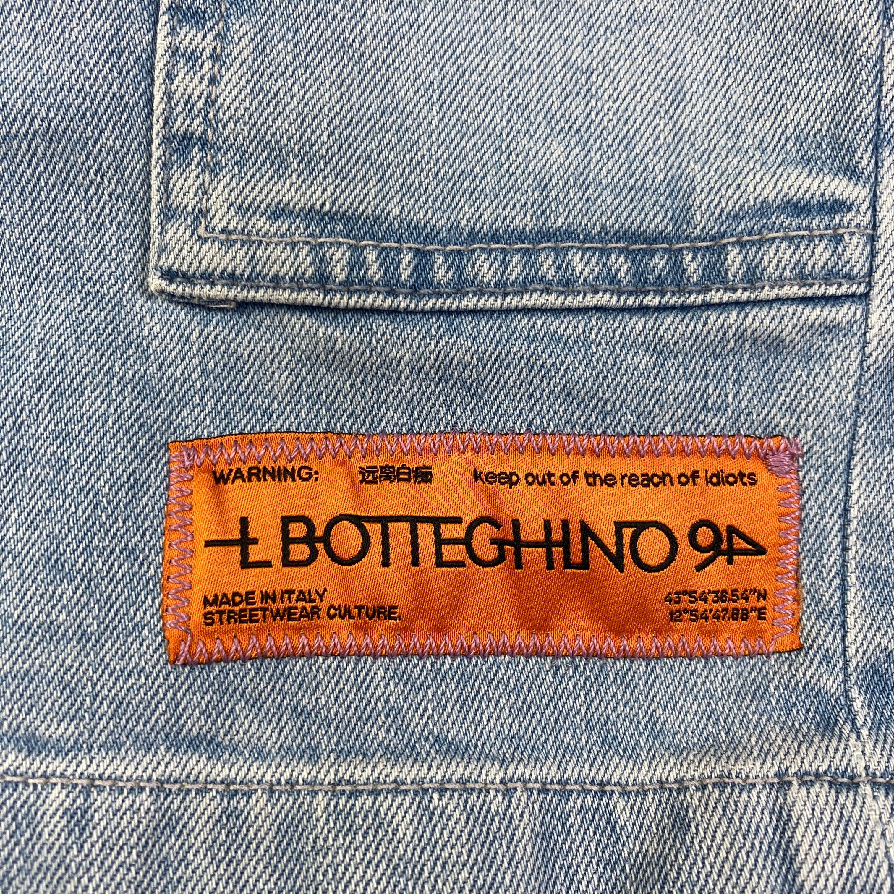 IlBotteghino short jeans light blue — denim streetwear — IlBotteghino