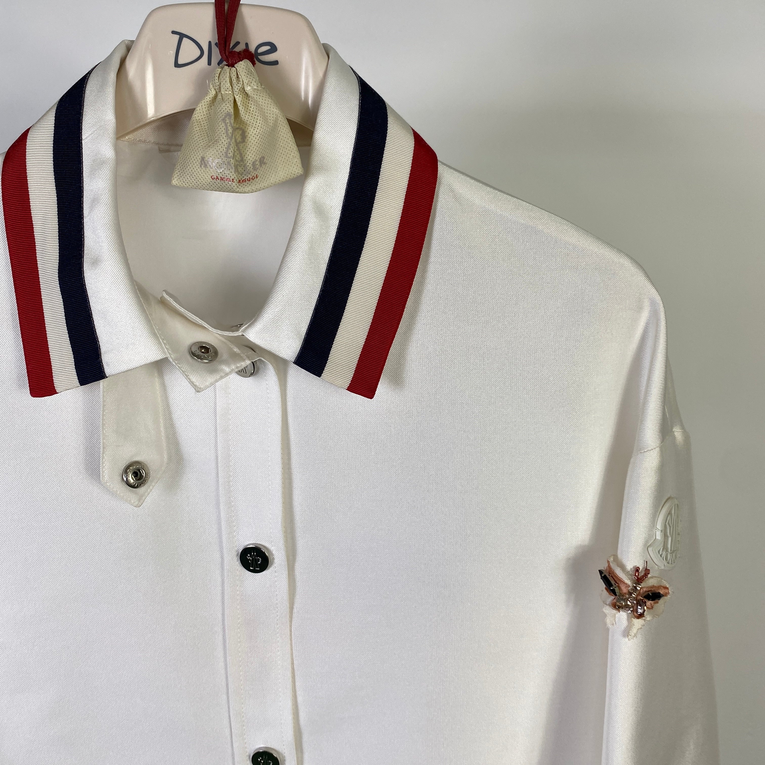 Moncler giacca seta bianca — pezzo unico d'archivio — IlBotteghino