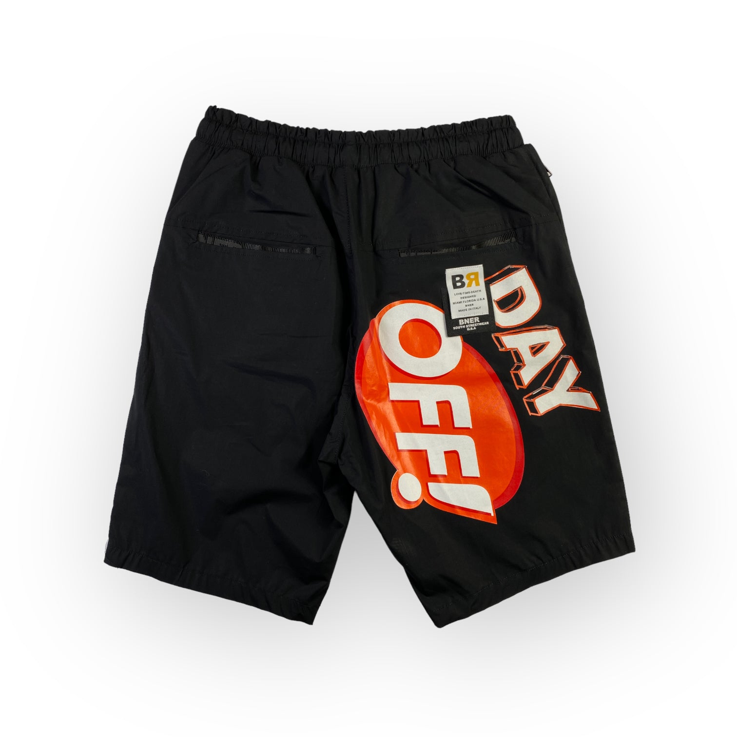 BNER short nero — streetwear d'archivio — IlBotteghino