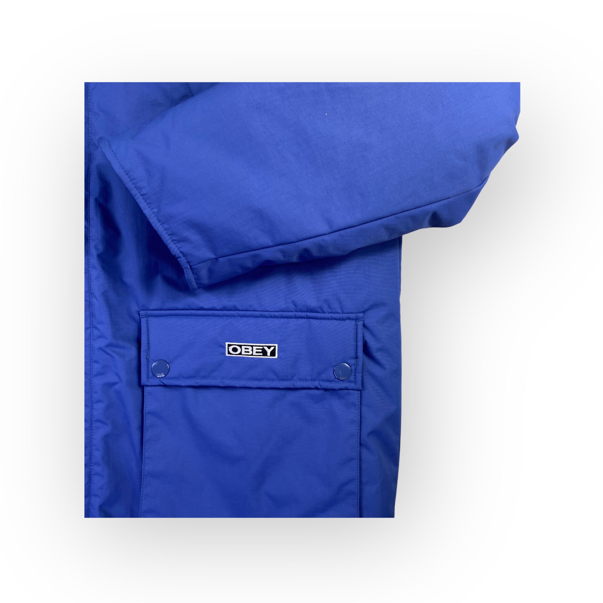 Obey giubbotto parka blu — pezzo unico d'archivio — IlBotteghino