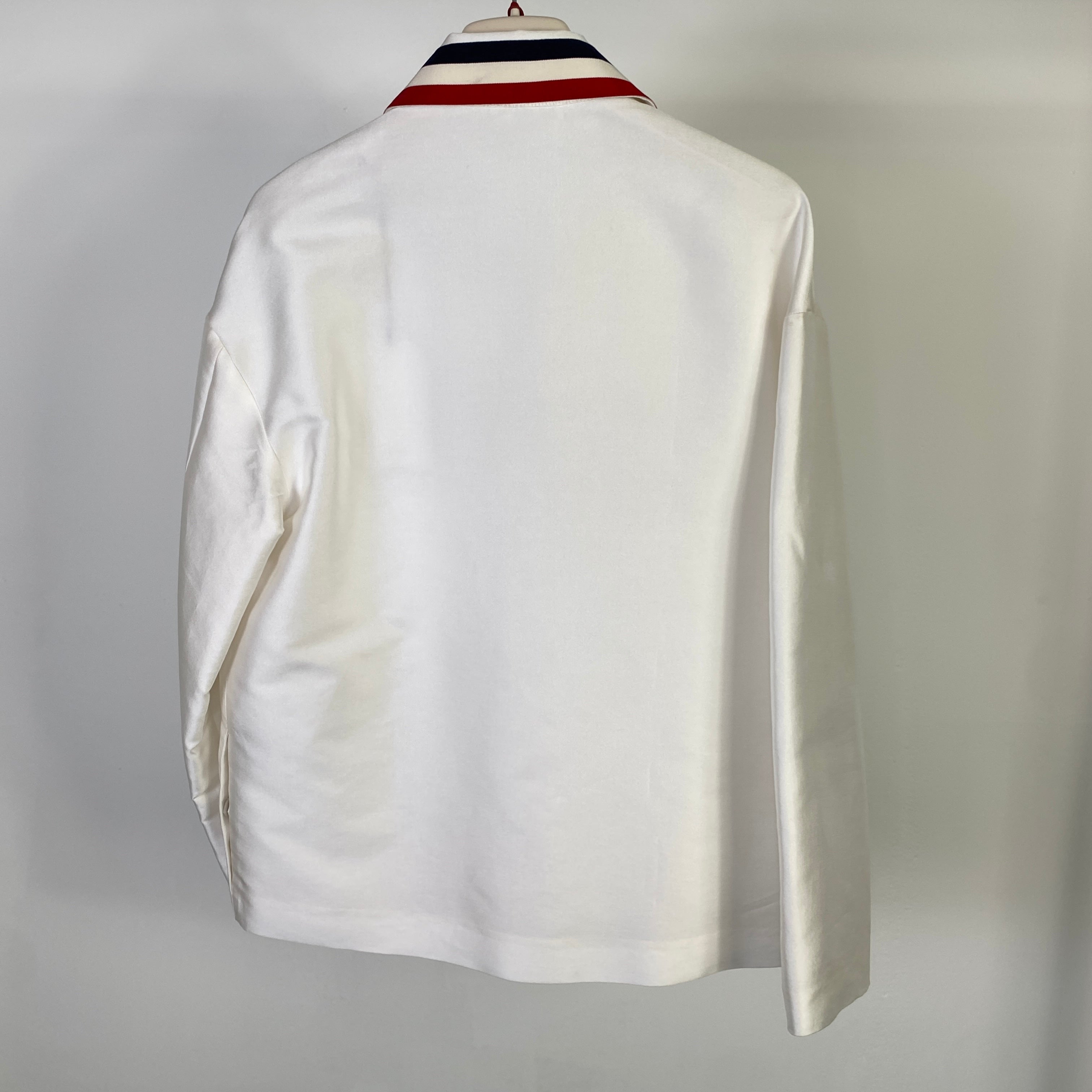 Moncler giacca seta bianca — archivio moda luxury — IlBotteghino