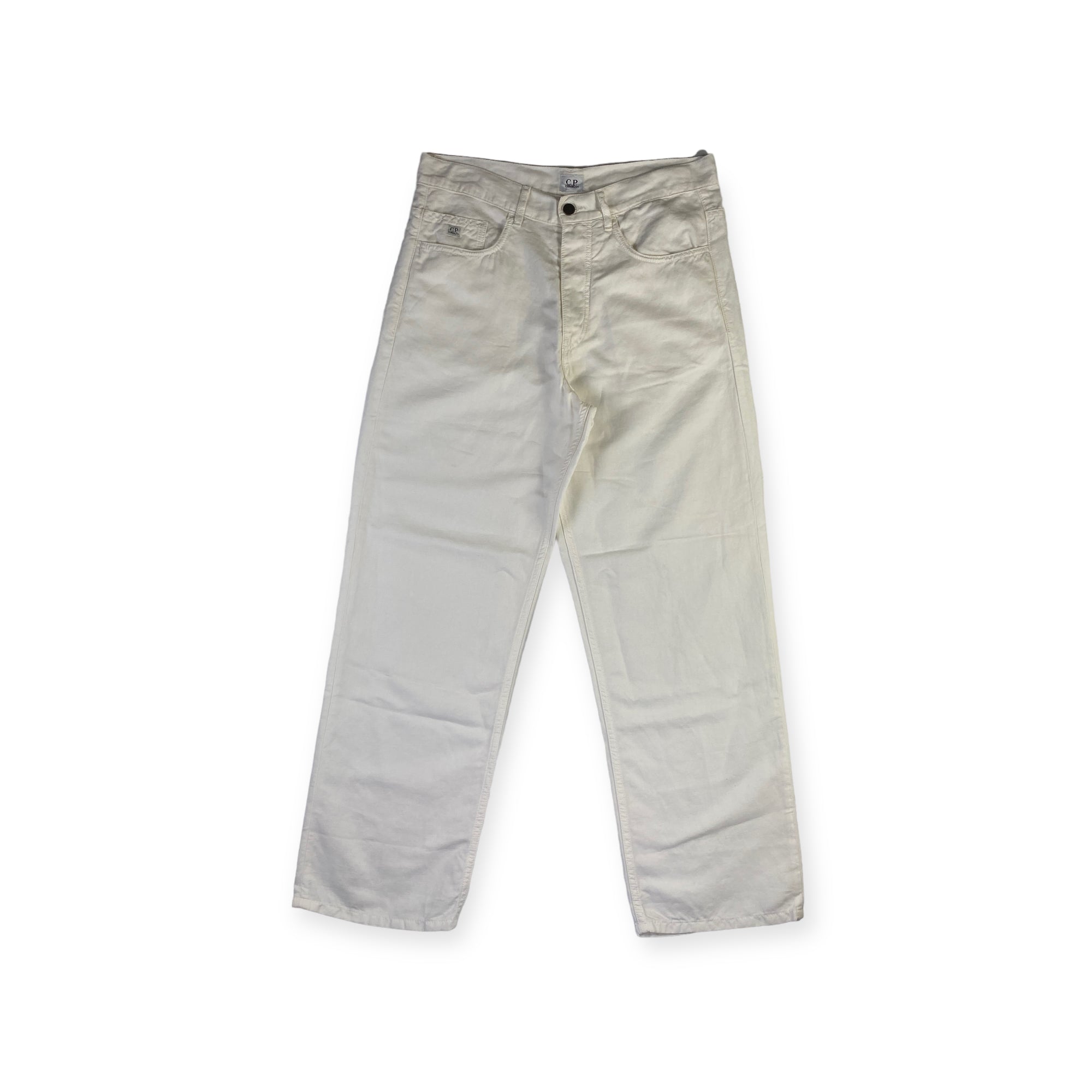 Pantalone C.P. Company lino bianco, taglia IT 50 — IlBotteghino
