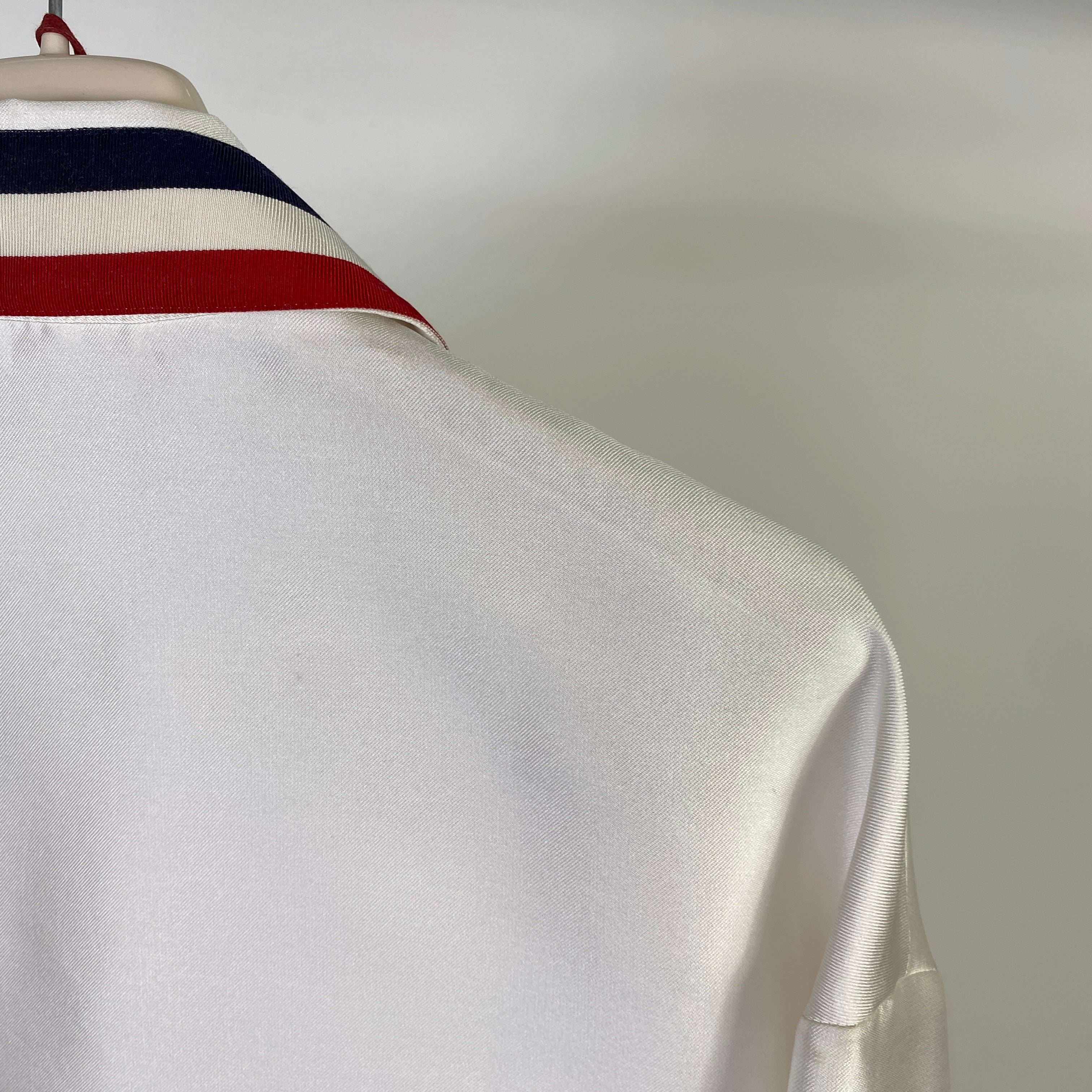 Moncler giacca seta bianca — capo da collezione — IlBotteghino