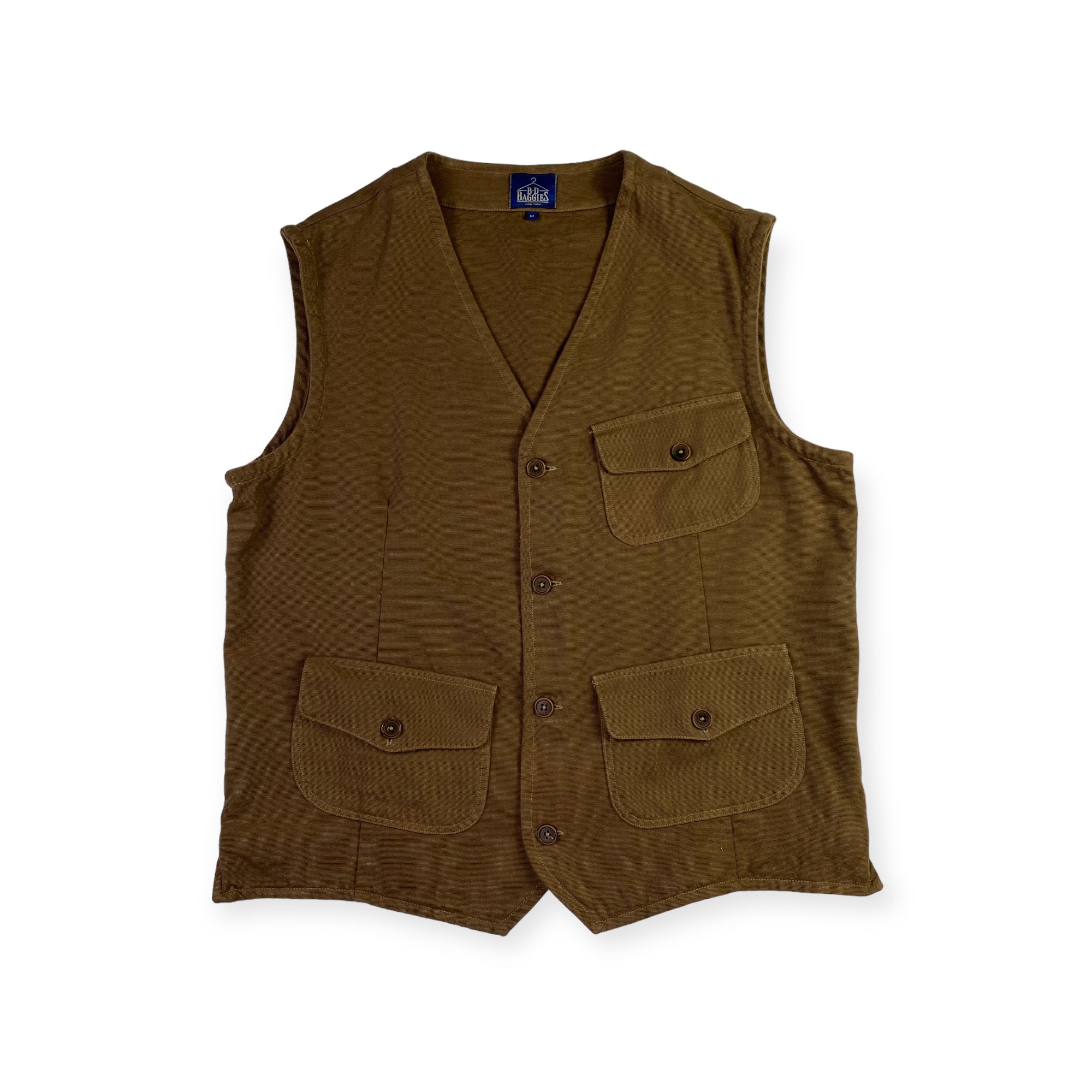 Gilet B.D. Baggies marrone con tasche frontali, taglia L — IlBotteghino