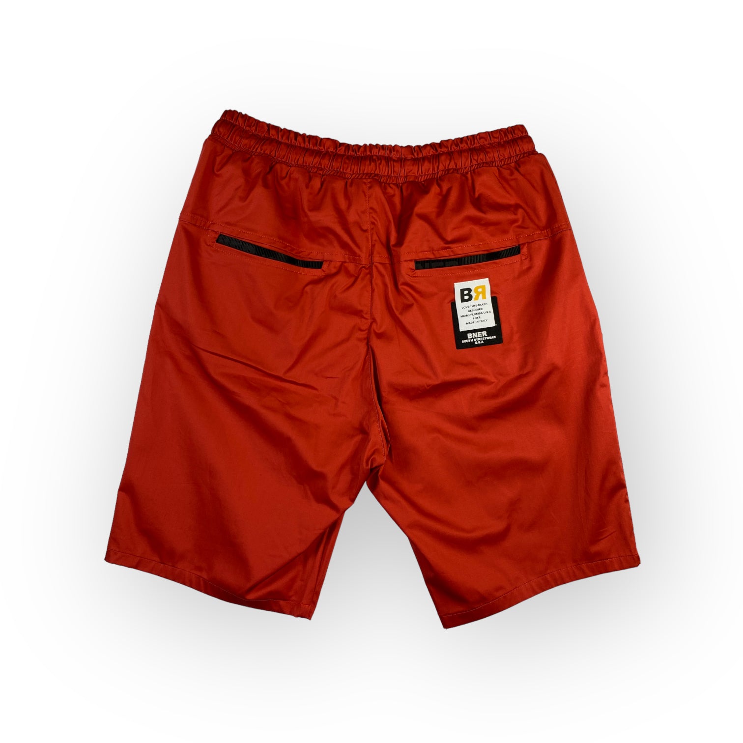 BNER short rosso — streetwear d'archivio — IlBotteghino