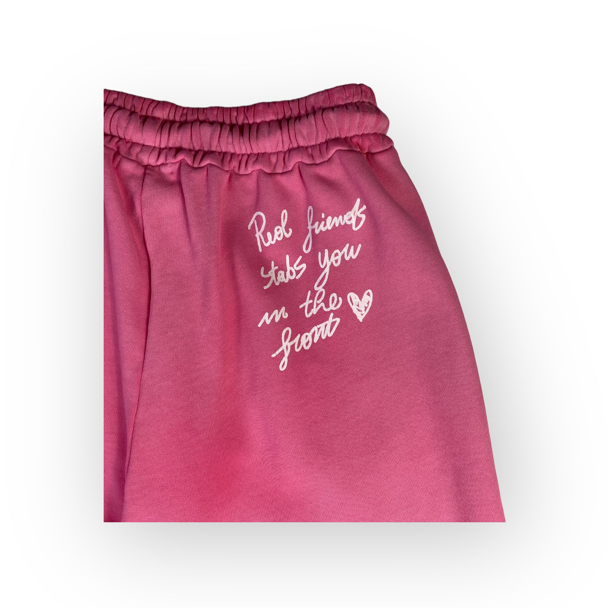 Disclaimer pantalone tuta rosa — archivio moda streetwear — IlBotteghino
