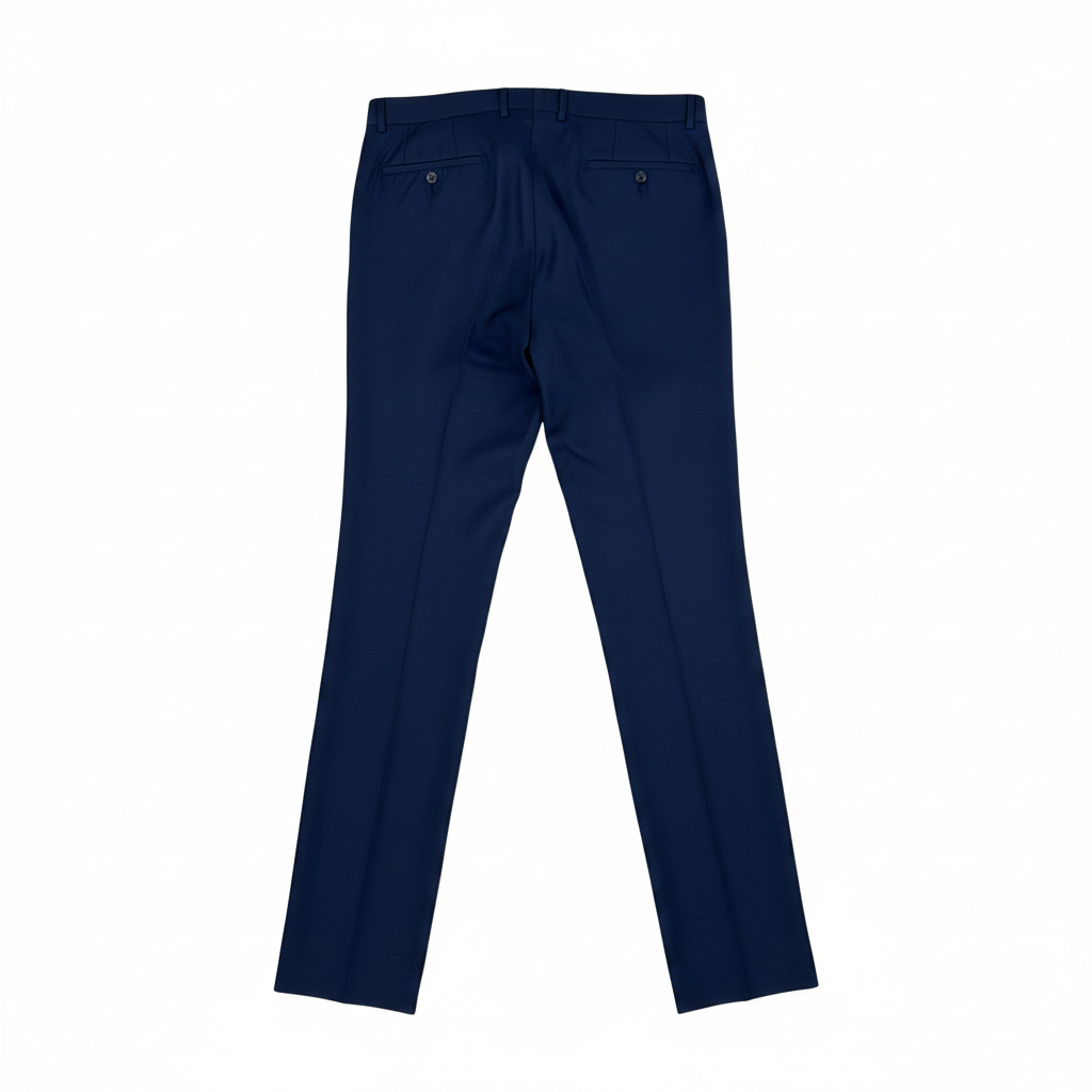 Pantalone sartoriale Angelico Super 100's blu elettrico, taglia IT 54 — IlBotteghino