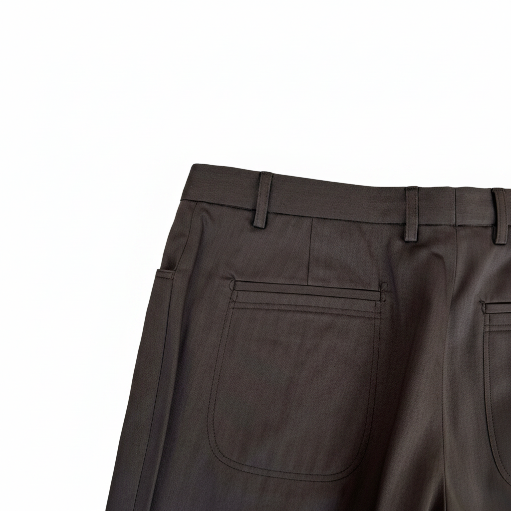 Pantalone marrone gessato — Made in Italy — IlBotteghino