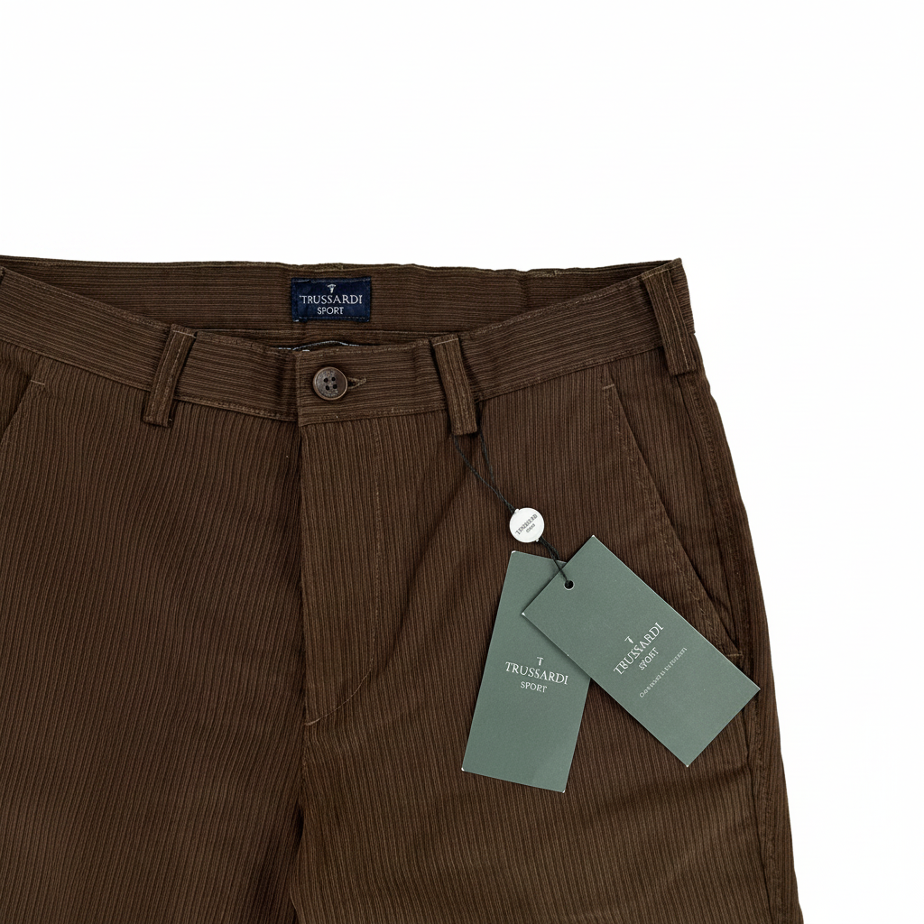 Trussardi Sport pantalone — dettaglio tessuto — IlBotteghino