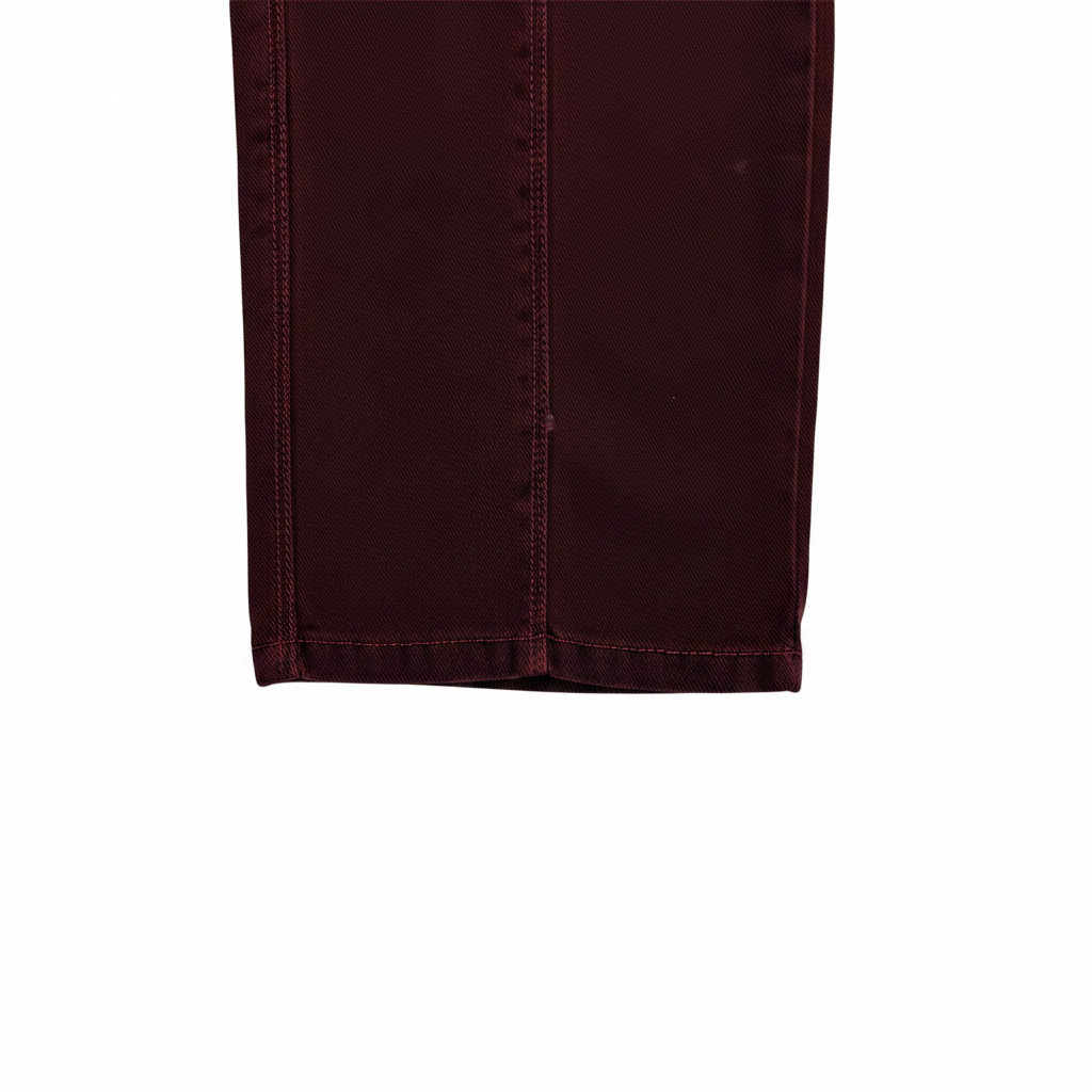 Trussardi Jeans pantalone bordeaux — vista laterale — IlBotteghino