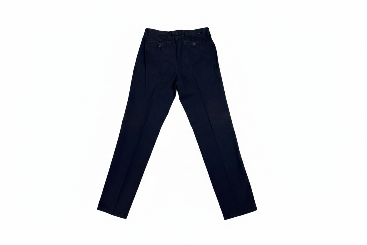 Peter Hadley chino blu navy — puro cotone — IlBotteghino
