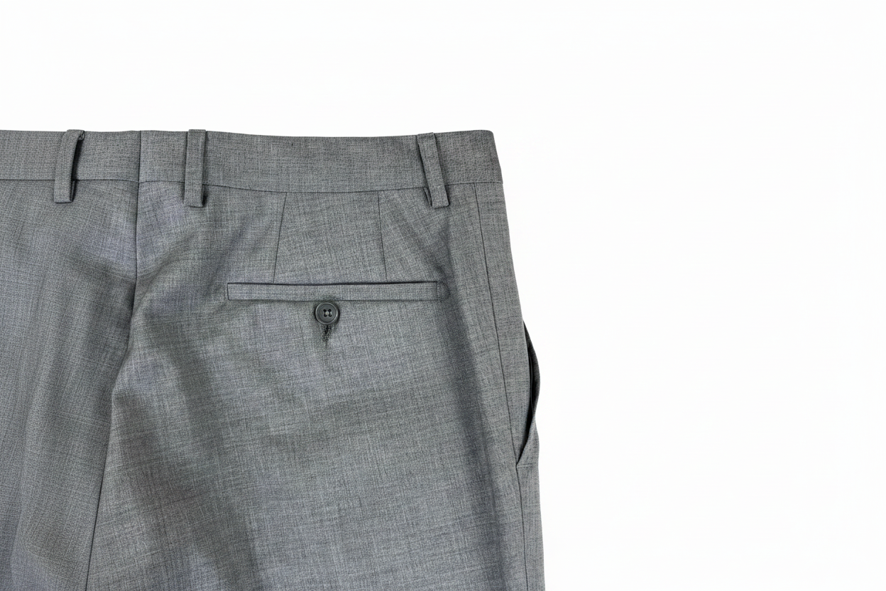 Angelico pantalone grigio chiaro — dettaglio tasca — IlBotteghino