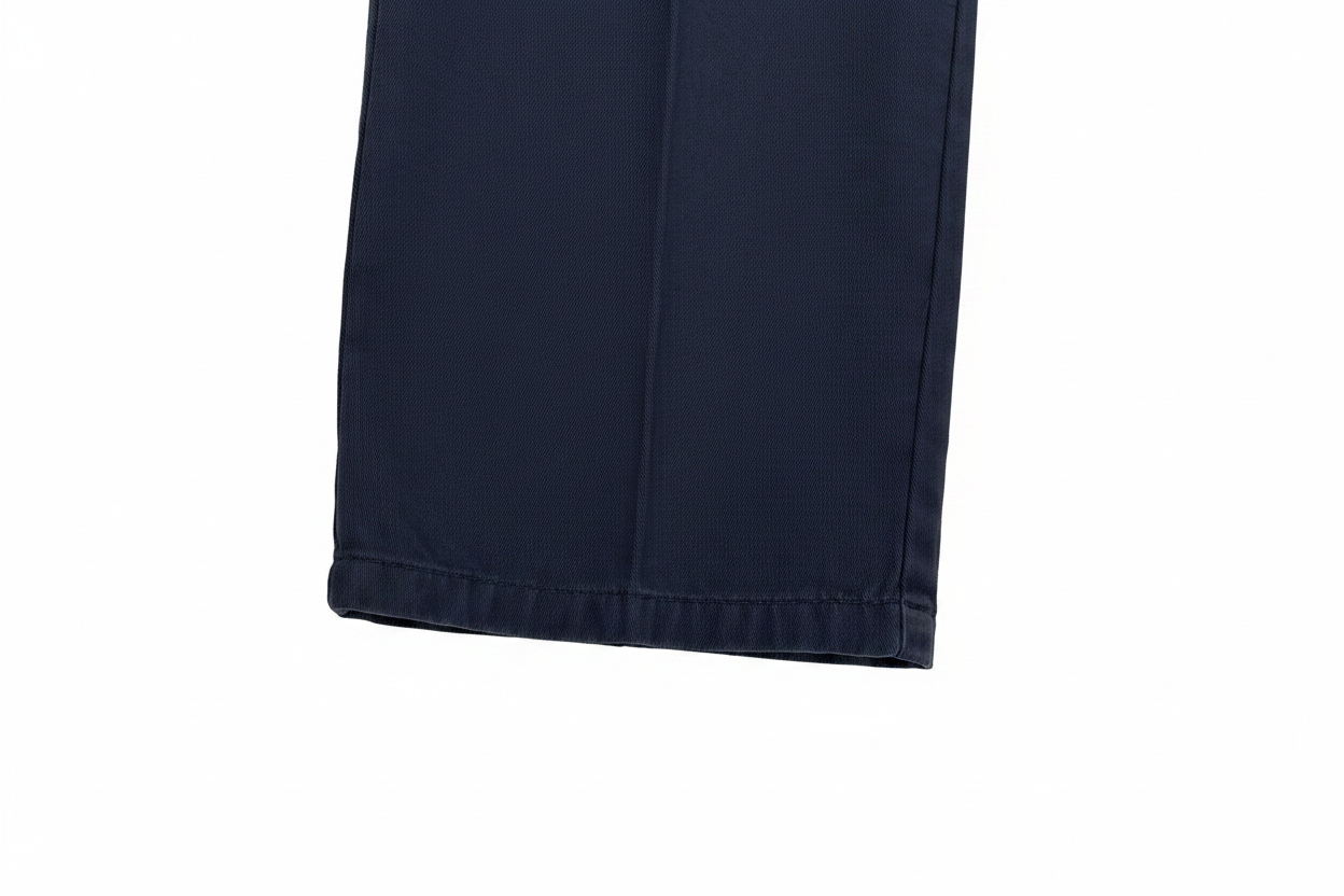 Peter Hadley chino blu navy — vista laterale — IlBotteghino