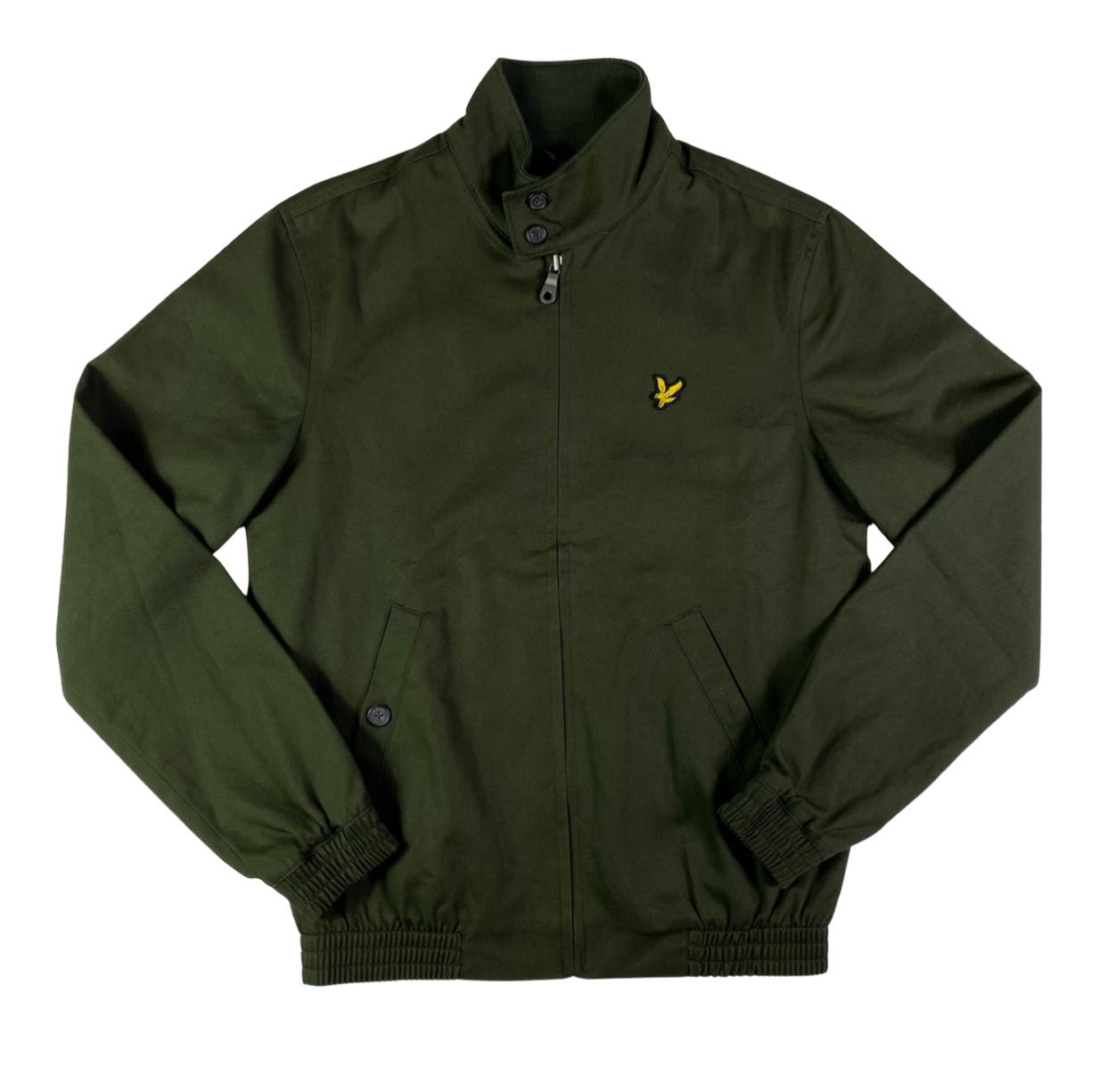 Felpa Lyle & Scott verde con interno in fantasia scozzese, taglia XS — IlBotteghino