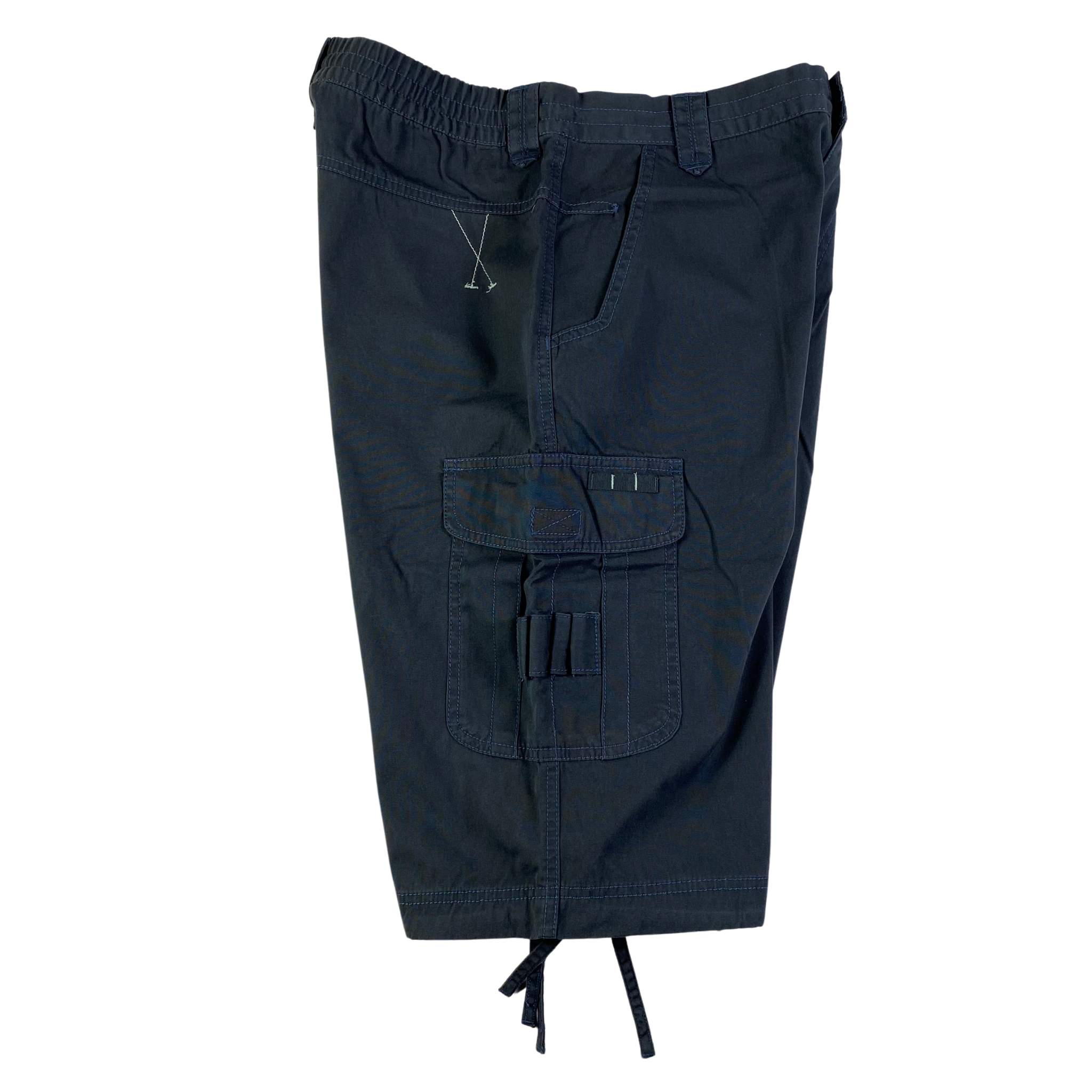 Adidas pantaloncini cargo blu scuro — capo vintage d'archivio — IlBotteghino