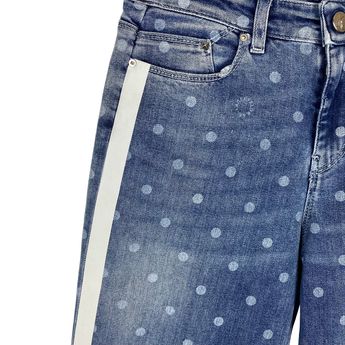 Jeans Karl Lagerfeld con fantasia da donna, dettaglio fantasia tessuto