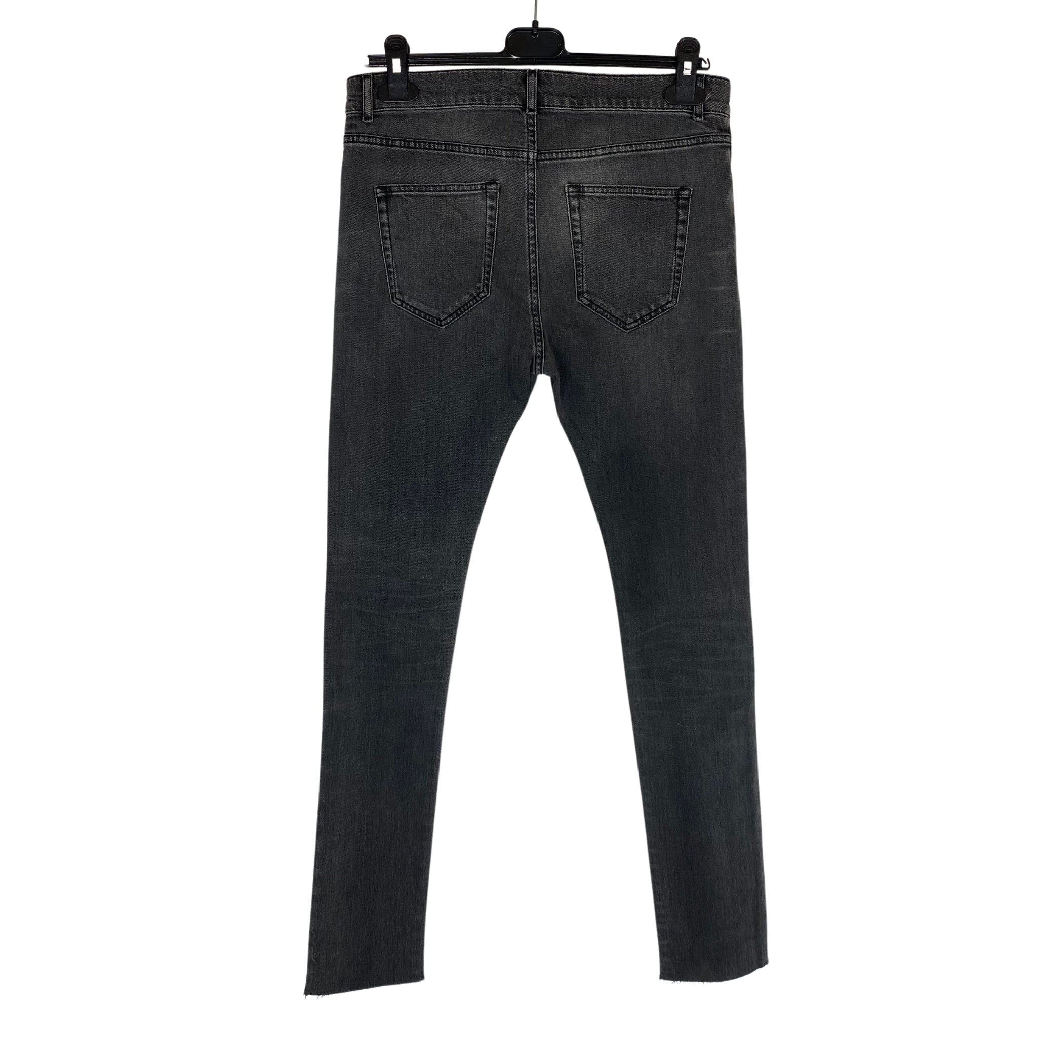 Balenciaga jeans slim grigio — denim di lusso d'archivio — IlBotteghino