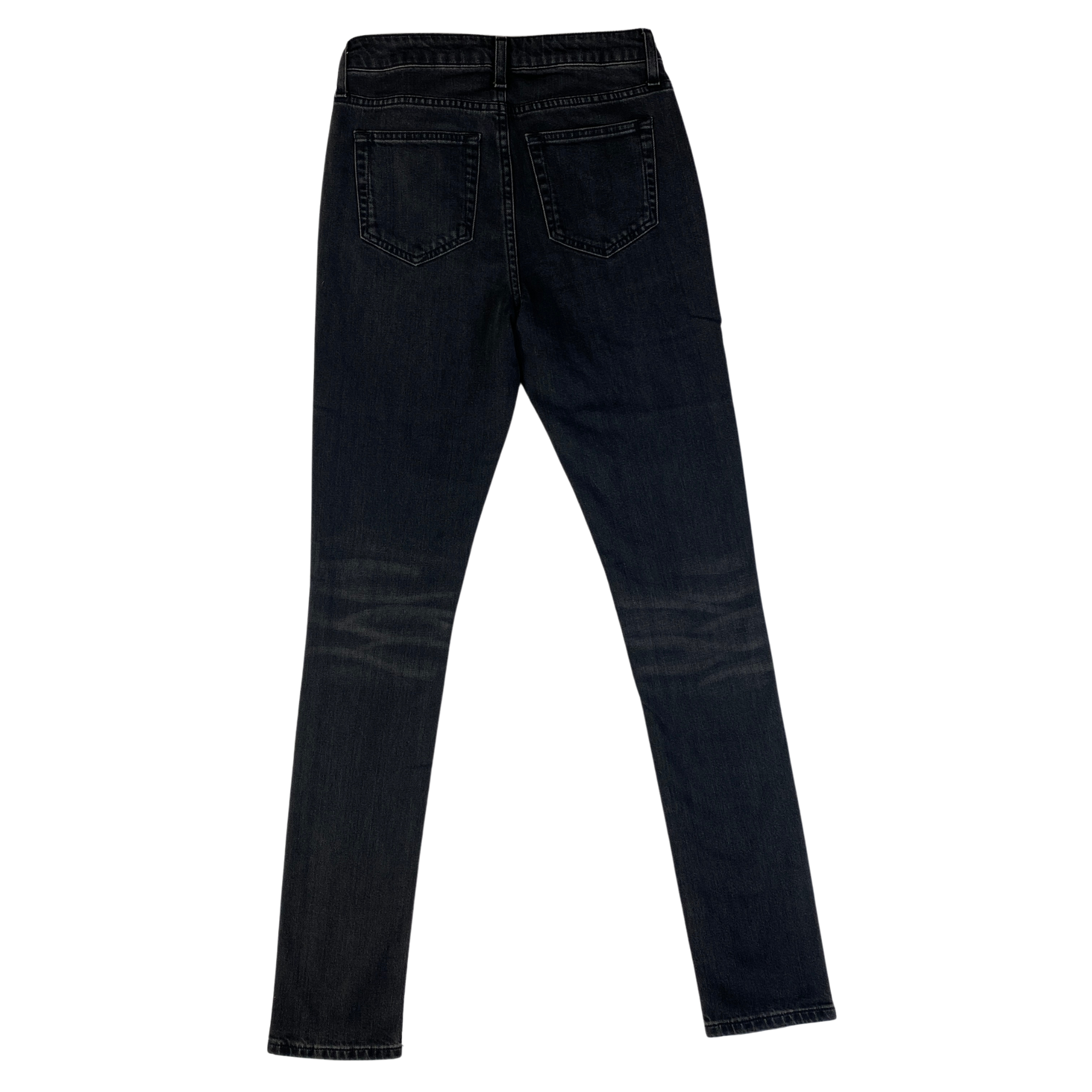 Saint Laurent jeans nero sbiadito — denim di lusso d'archivio — IlBotteghino