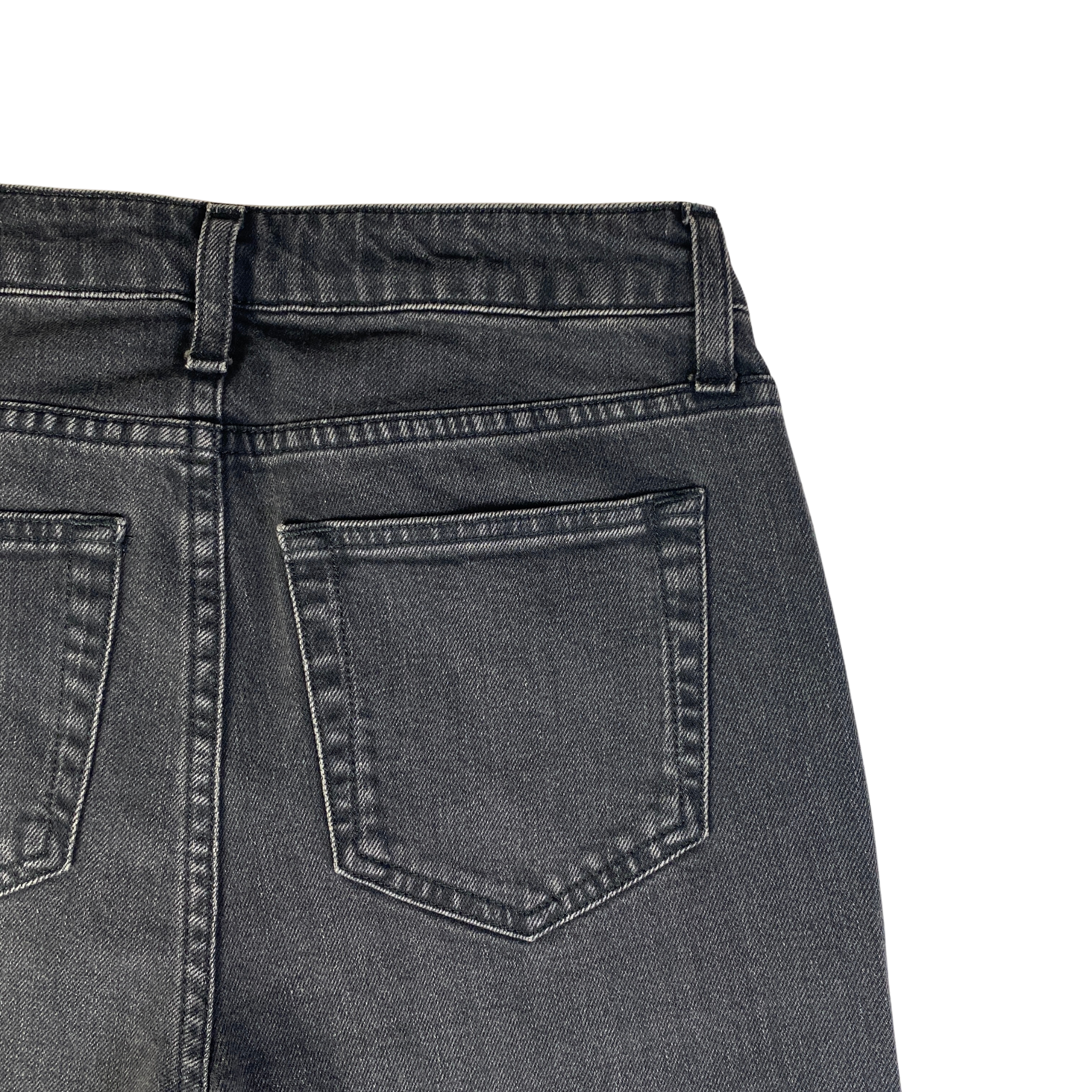 Saint Laurent jeans nero sbiadito — archivio moda luxury — IlBotteghino
