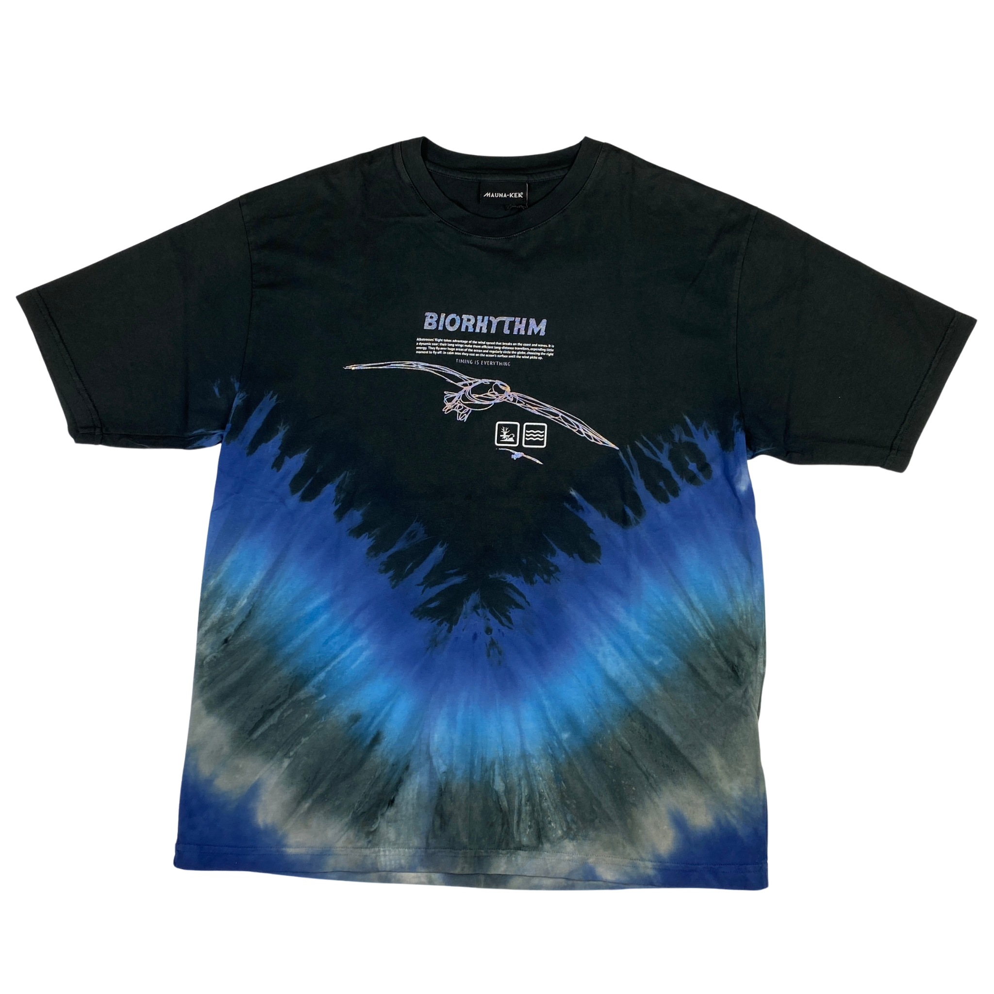 T-shirt Mauna Kea nera con effetto sfumato, taglia XL — IlBotteghino