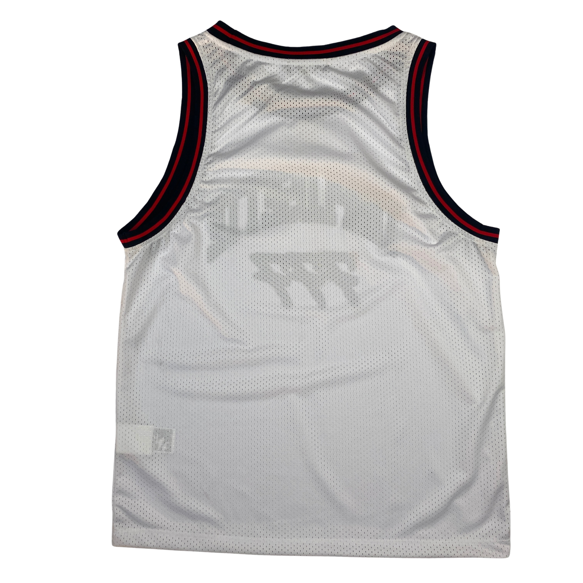 777 canotta basket bianca e rossa — sportswear d'archivio — IlBotteghino