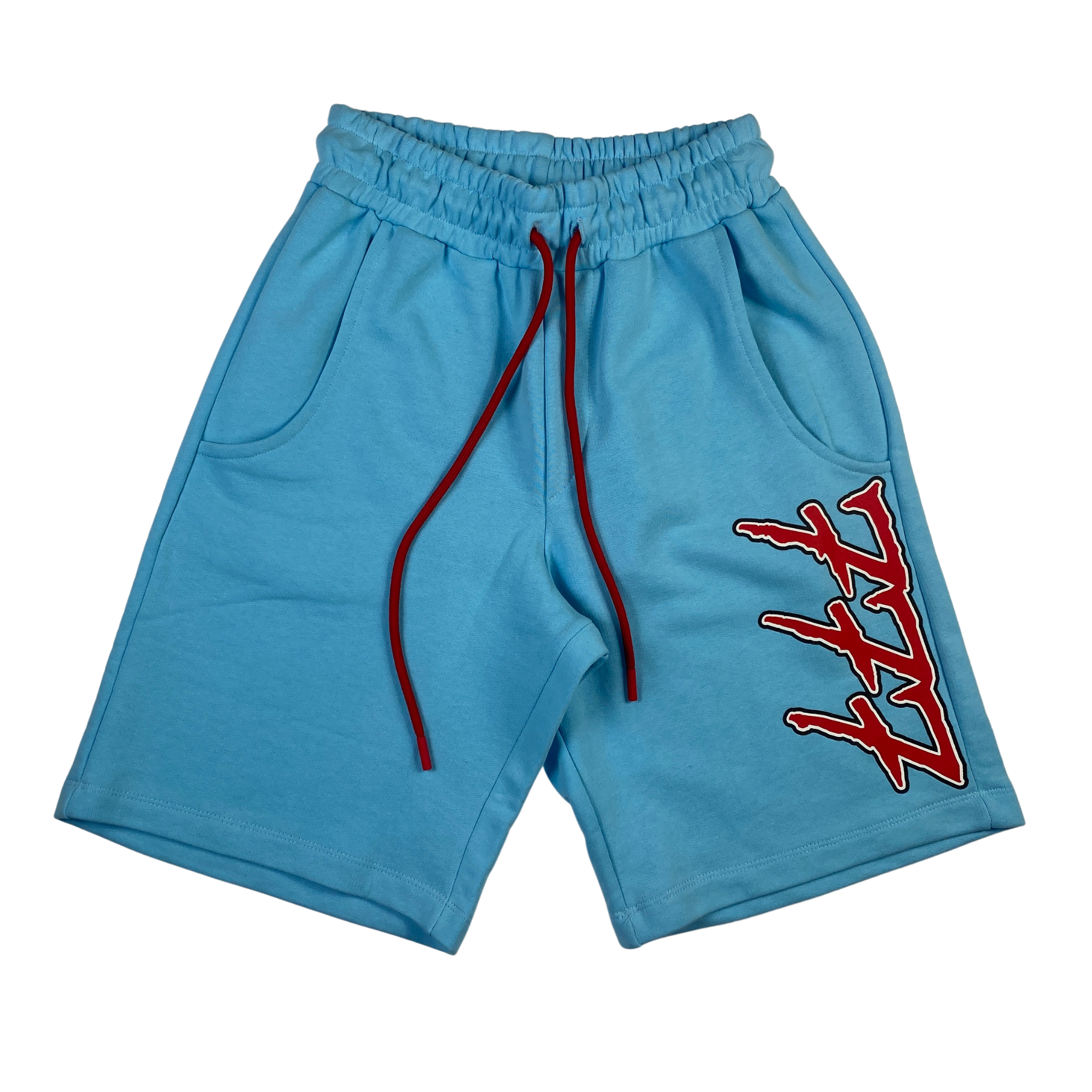 Short 777 azzurro con logo piccolo, taglia XS — IlBotteghino