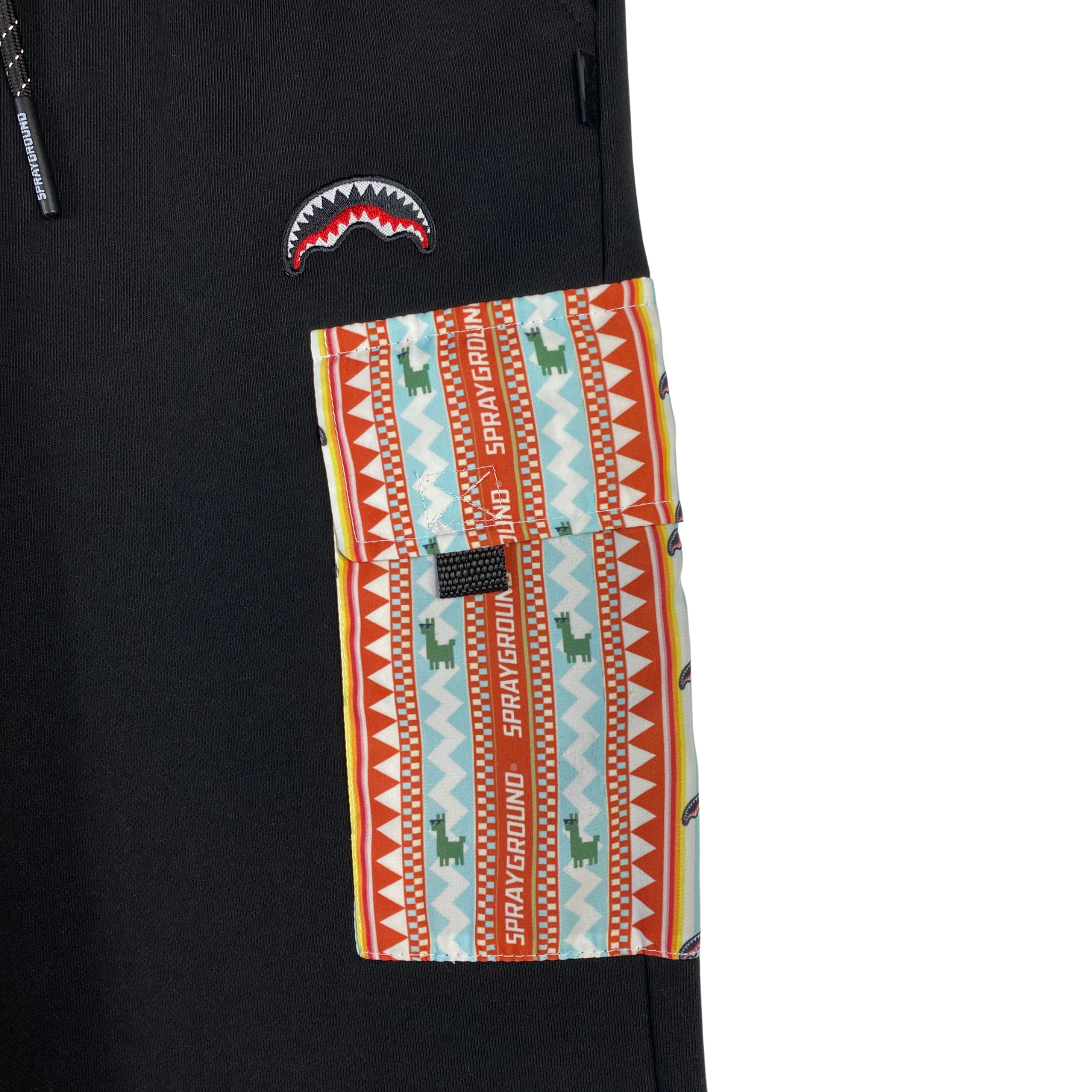 Sprayground tuta cargo nera — streetwear d'archivio — IlBotteghino