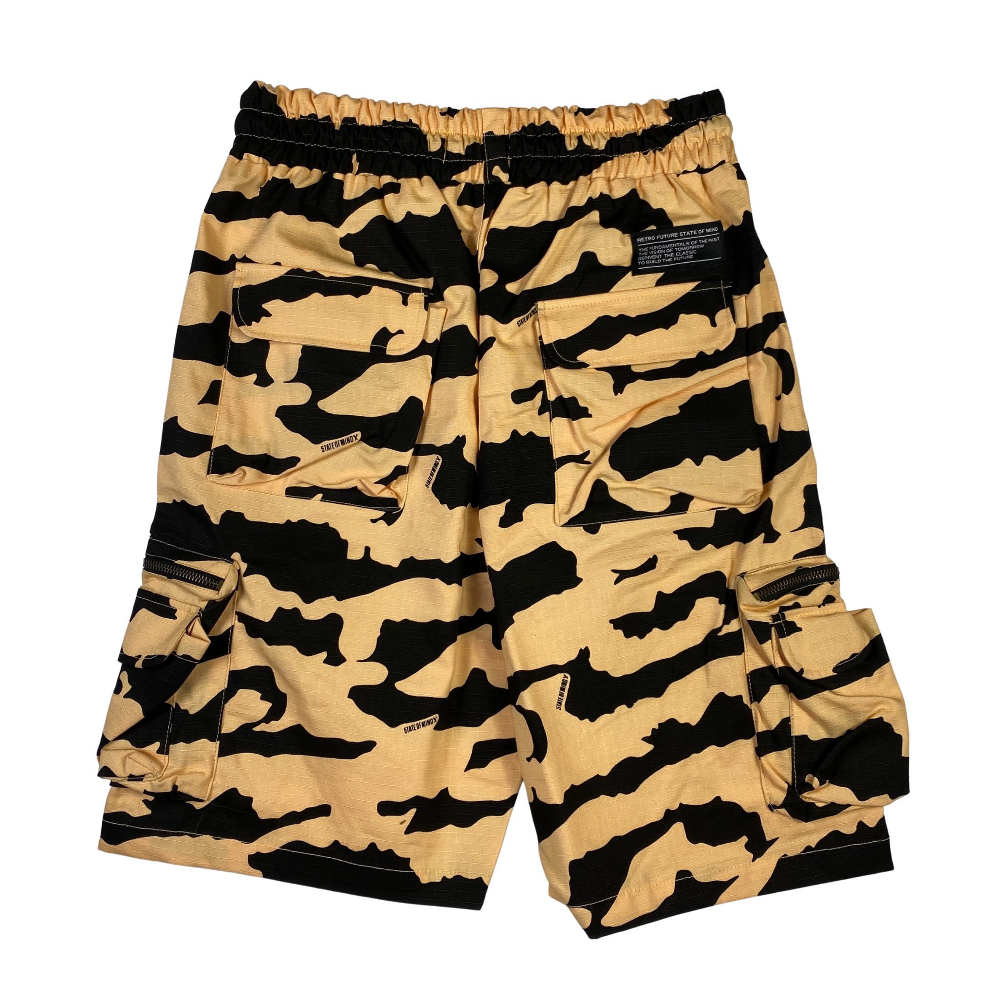 State of Mind short cargo mimetico — streetwear utility d'archivio — IlBotteghino