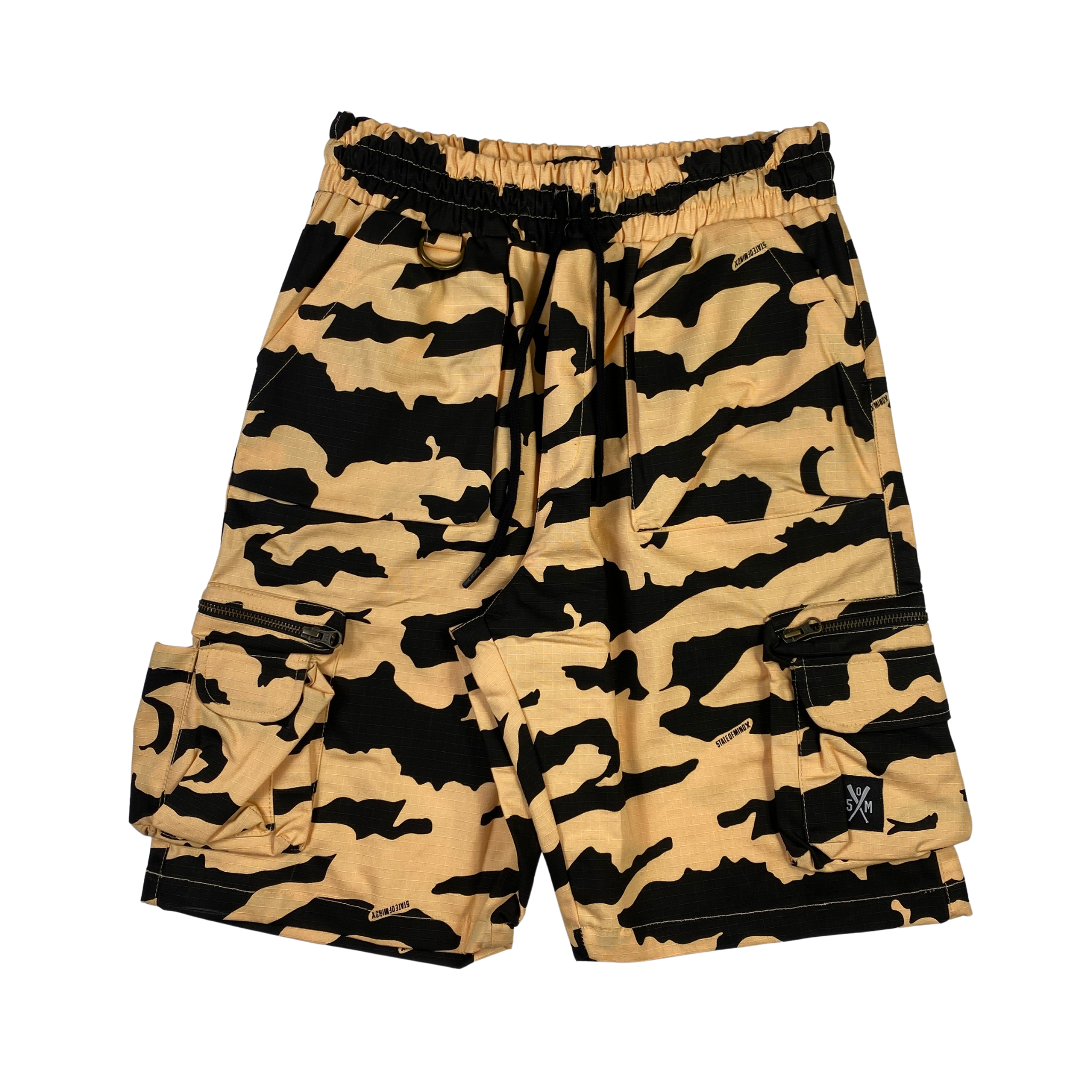 Short cargo State of Mind mimetico giallo, taglia S — IlBotteghino