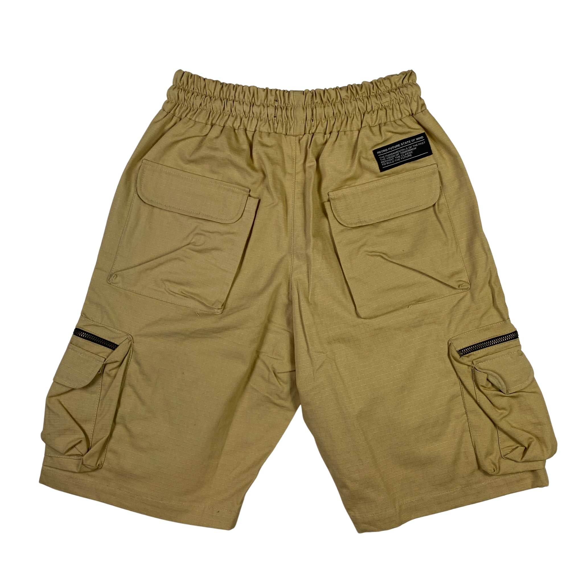 State of Mind short cargo beige — streetwear utility d'archivio — IlBotteghino