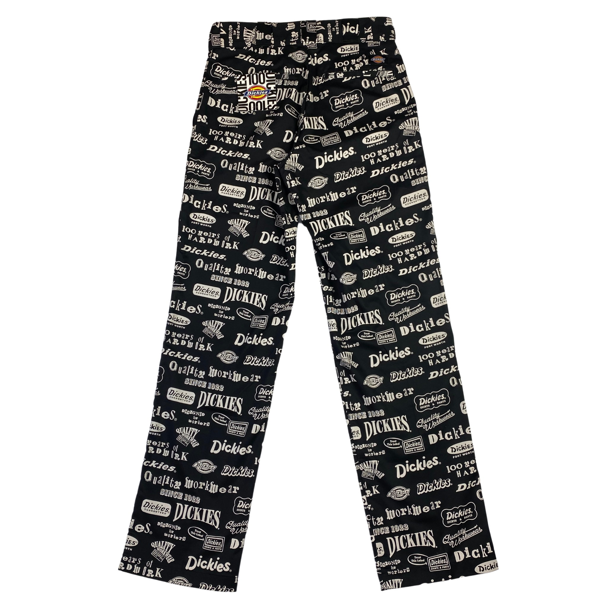 Dickies pantalone nero loghi — pezzo unico d'archivio — IlBotteghino