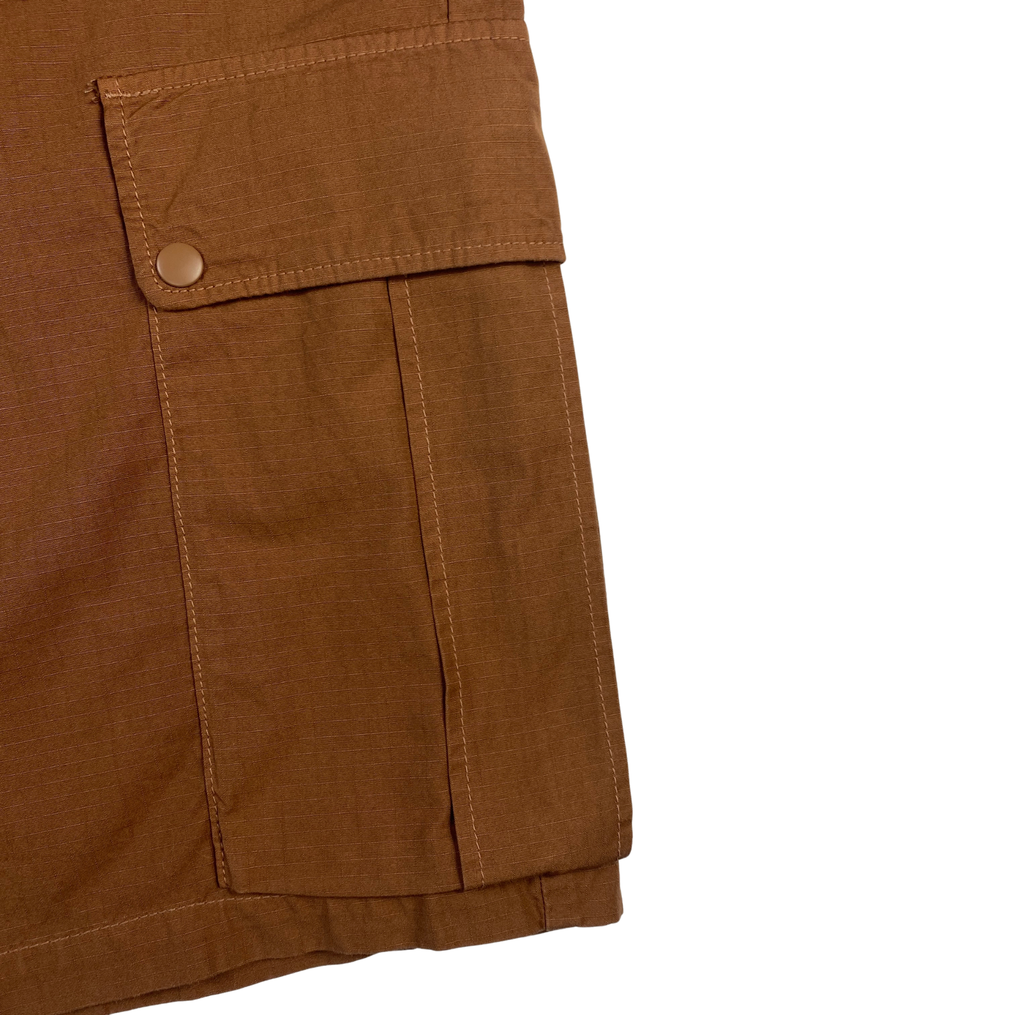 Edwin short cargo marrone — archivio moda workwear — IlBotteghino