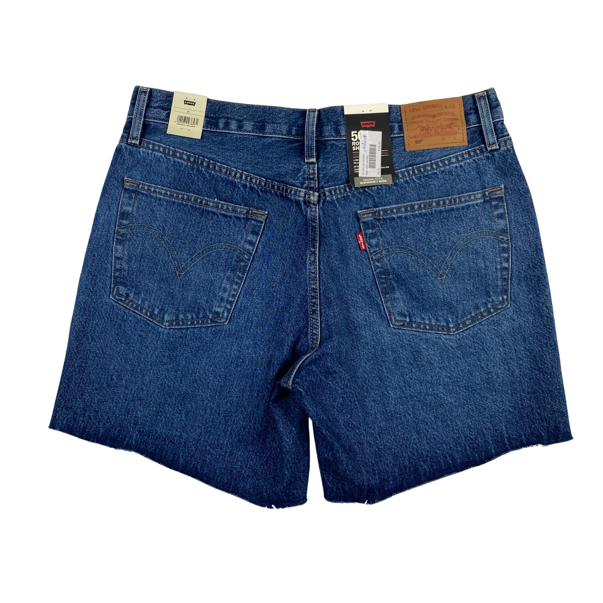 Levi's short denim 501 — archivio moda — IlBotteghino