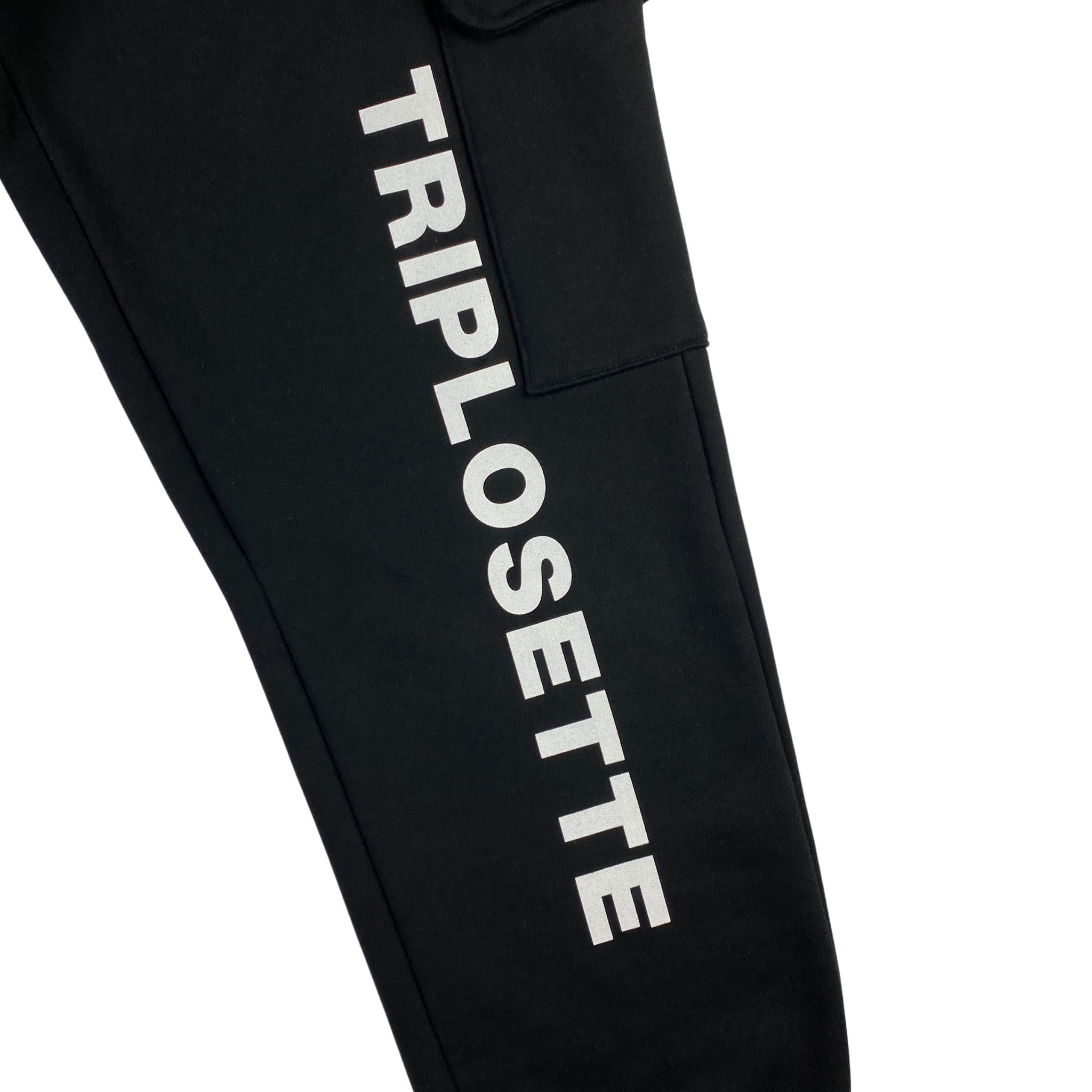 777 pantalone tuta nero — streetwear d'archivio — IlBotteghino