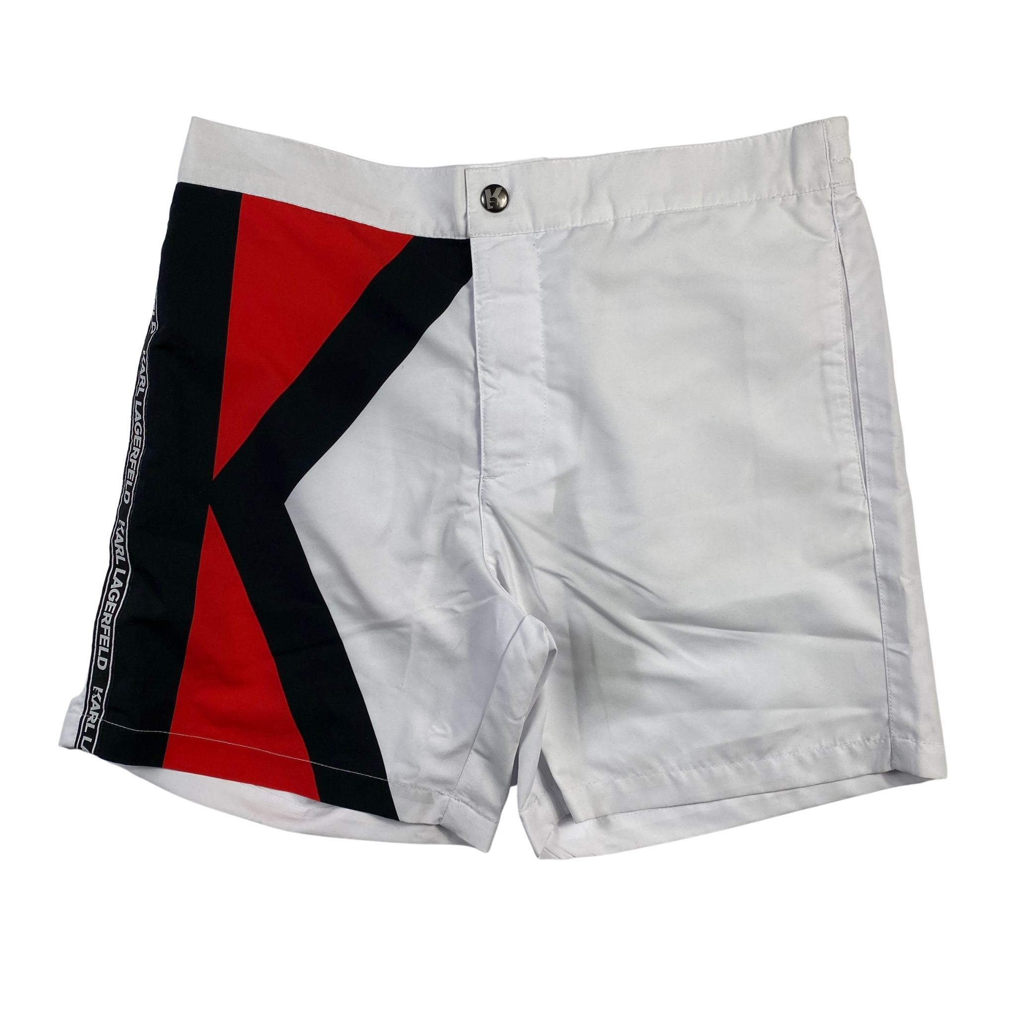Costume Karl Lagerfeld bianco a scacchi neri, taglia S — IlBotteghino