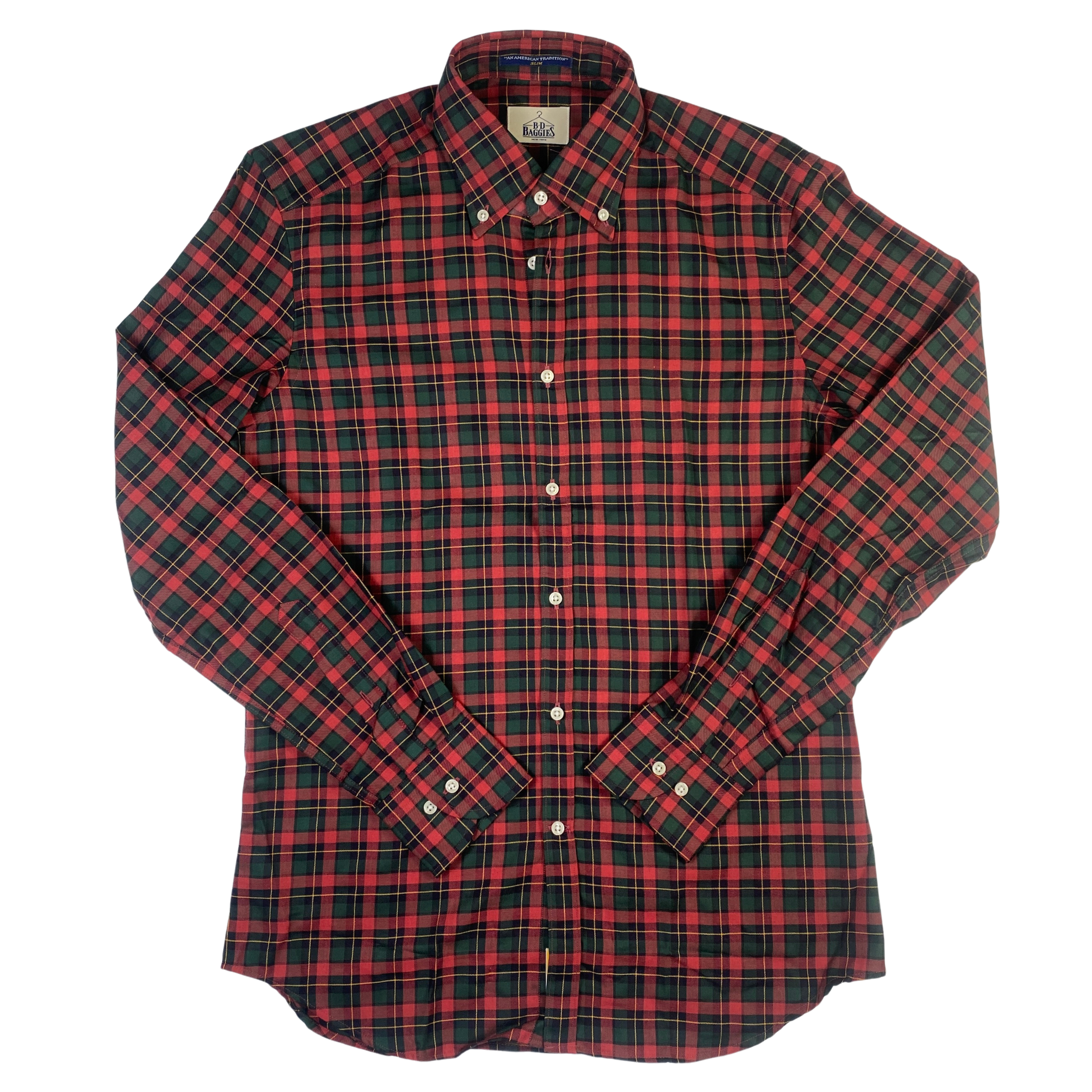 Camicia B.D. Baggies scacchi rosso/verde, taglia M — IlBotteghino
