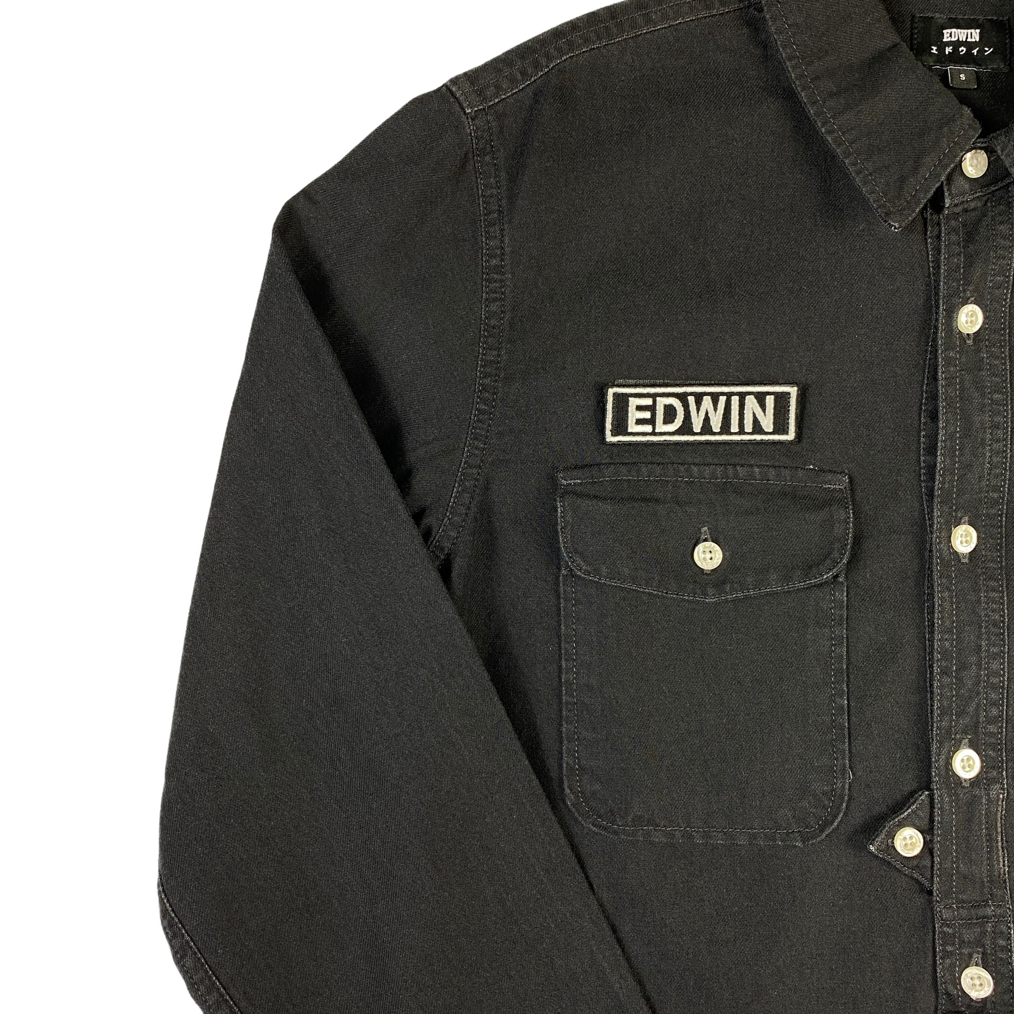Edwin camicia nera — archivio moda — IlBotteghino