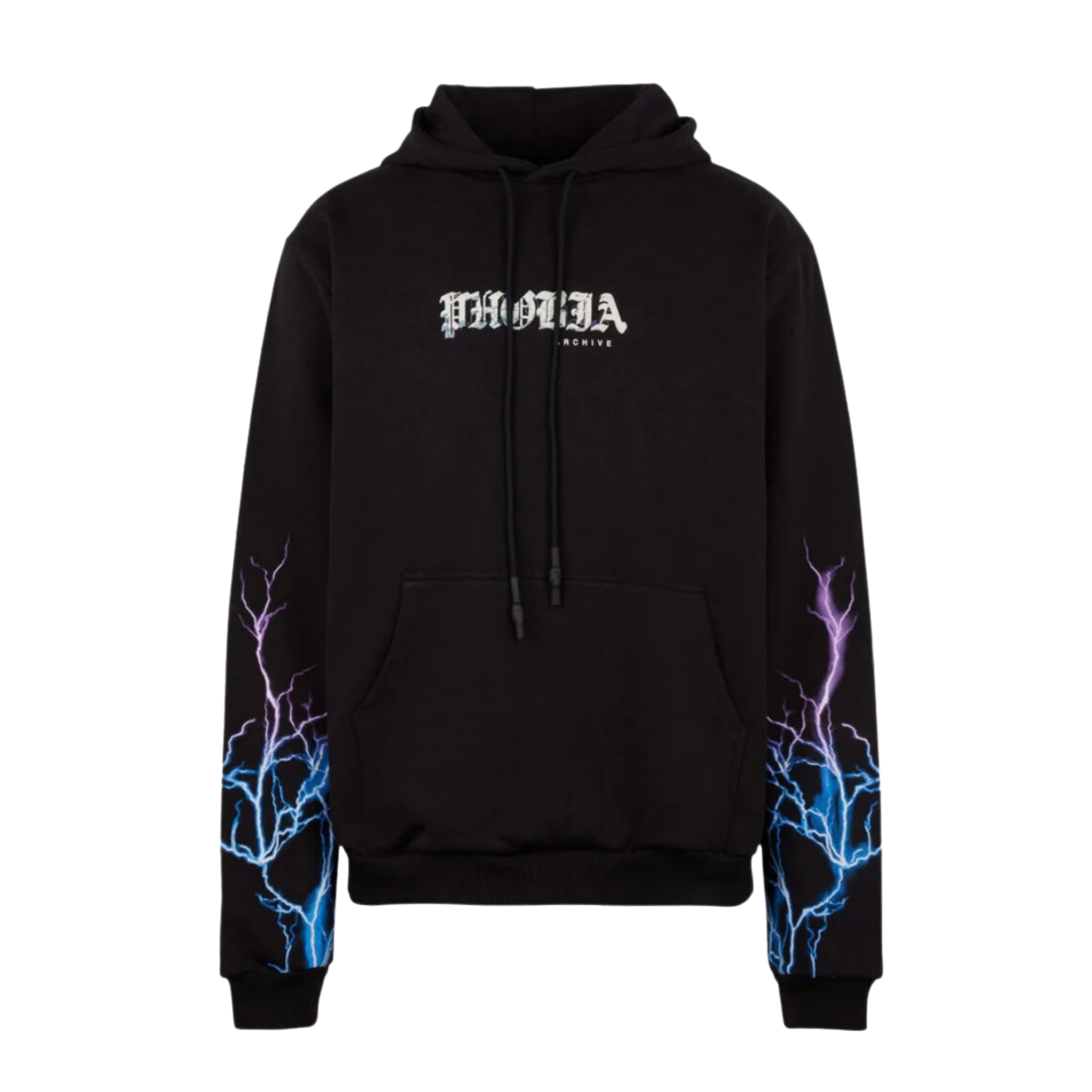 Felpa Phobia fulmini sulle maniche, taglie XS-XL — IlBotteghino