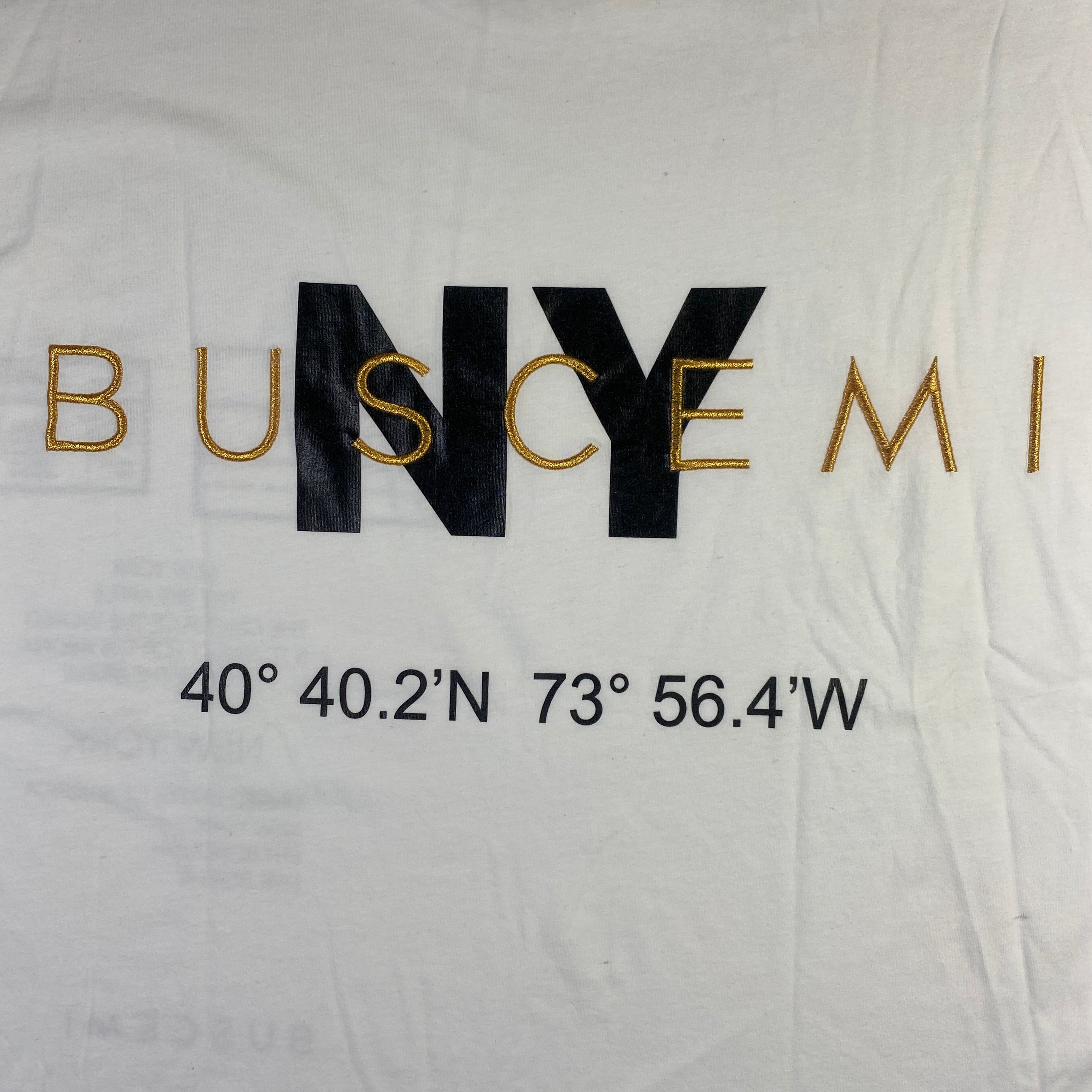 Buscemi t-shirt NY coordinate — pezzo unico d'archivio — IlBotteghino