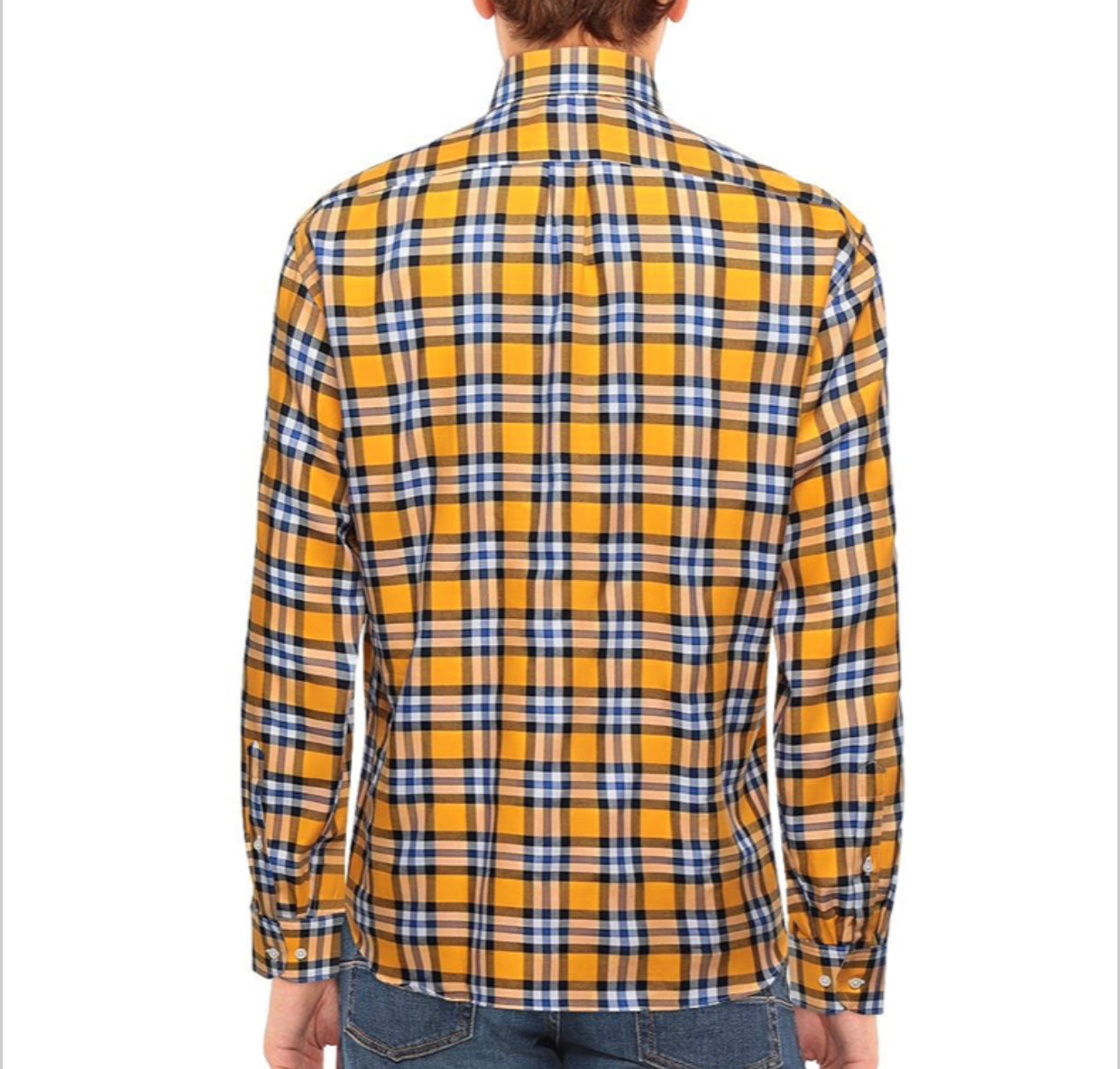 B.D. Baggies camicia scozzese gialla — archivio moda — IlBotteghino
