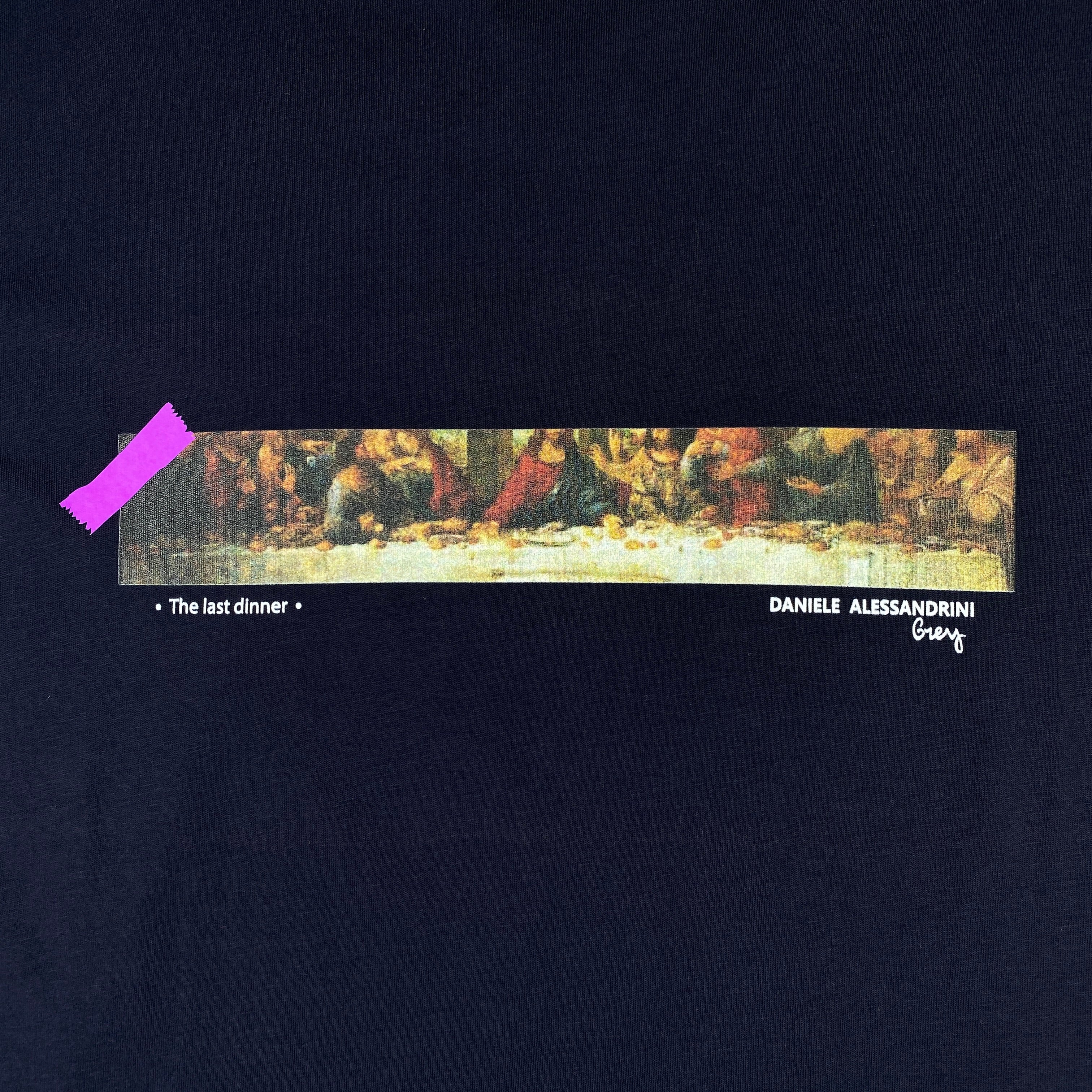 Daniele Alessandrini t-shirt blu — sartoria italiana d'archivio — IlBotteghino