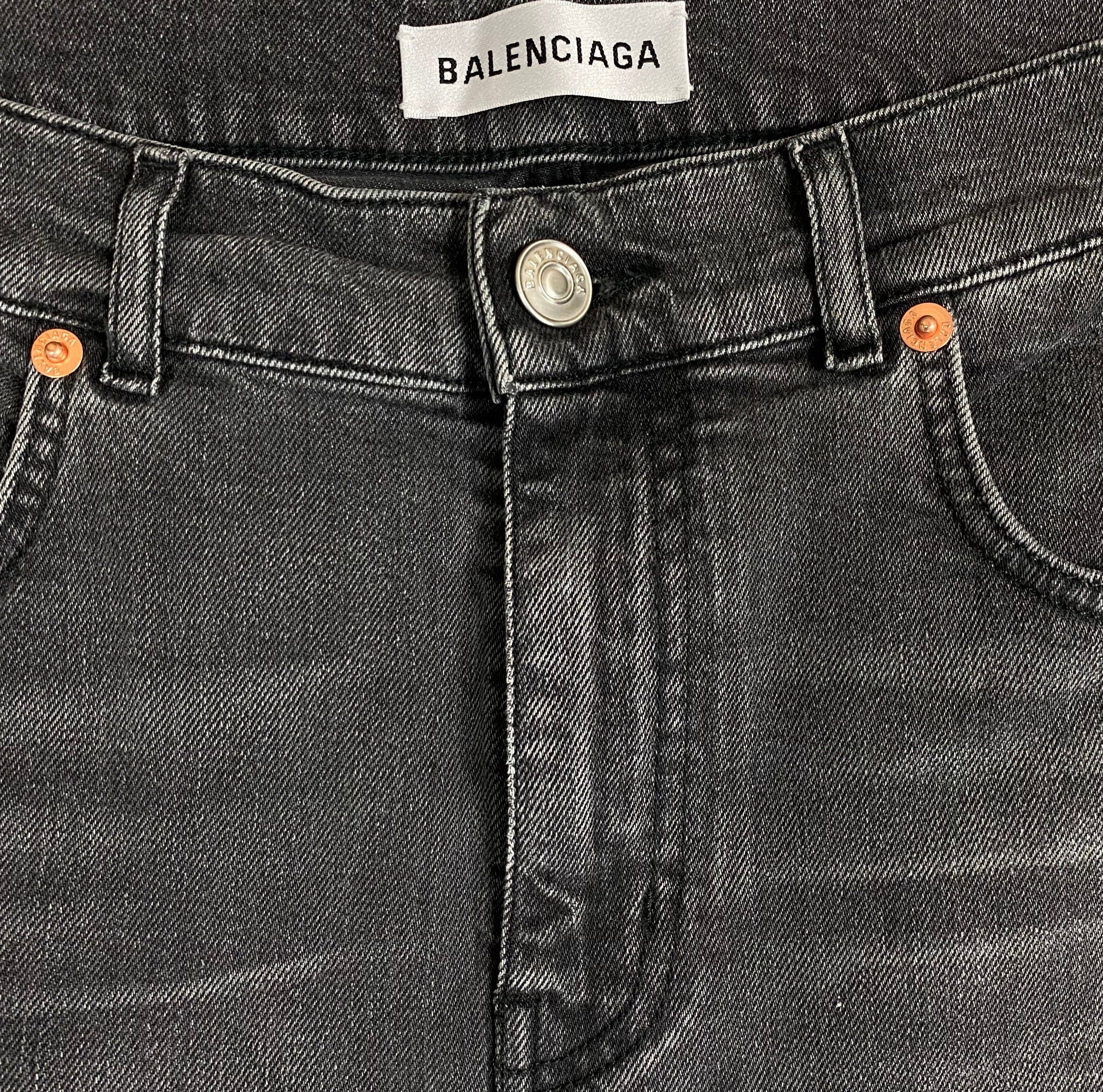 Balenciaga jeans slim grigio — pezzo unico d'archivio — IlBotteghino