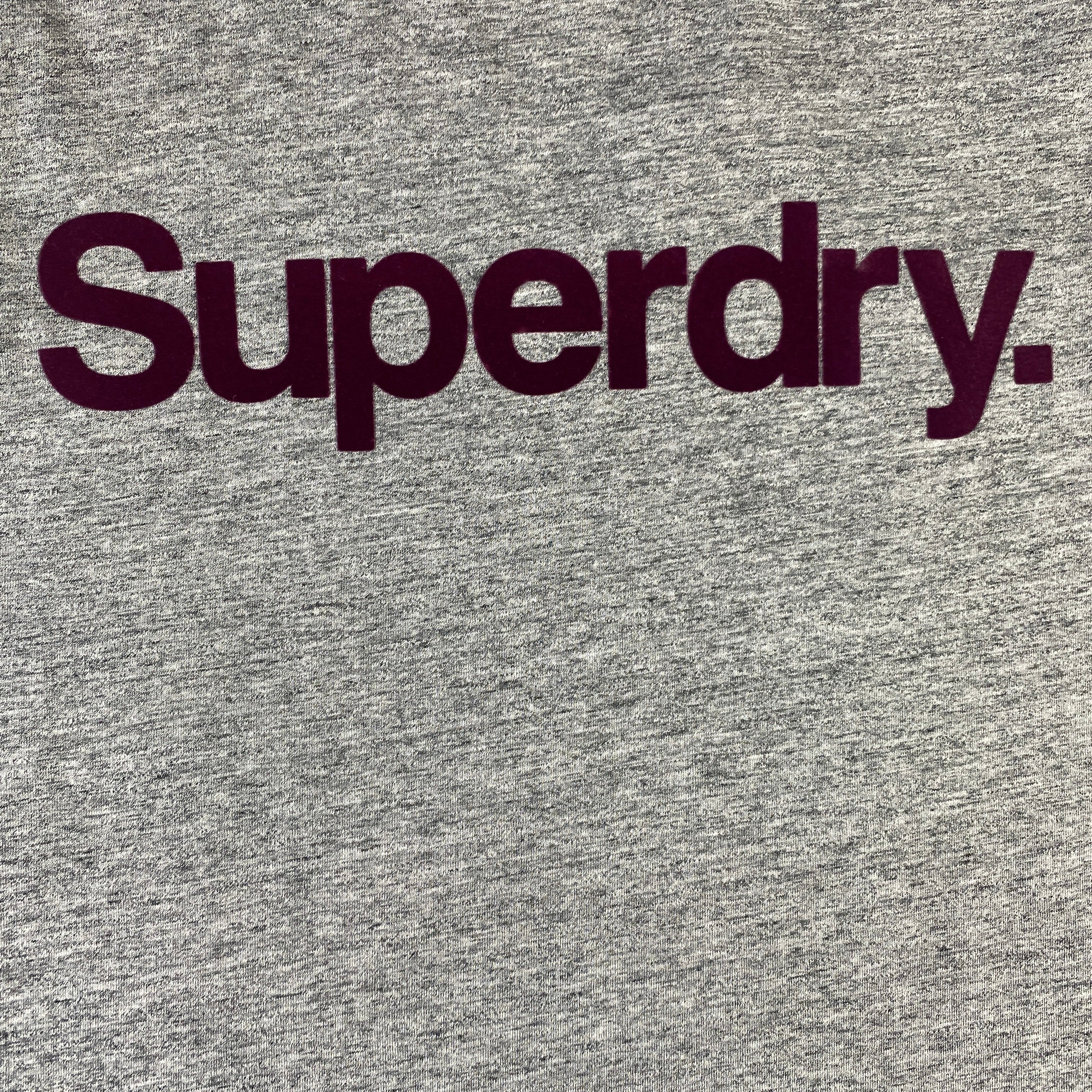 Superdry t-shirt grigia — sportswear d'archivio — IlBotteghino