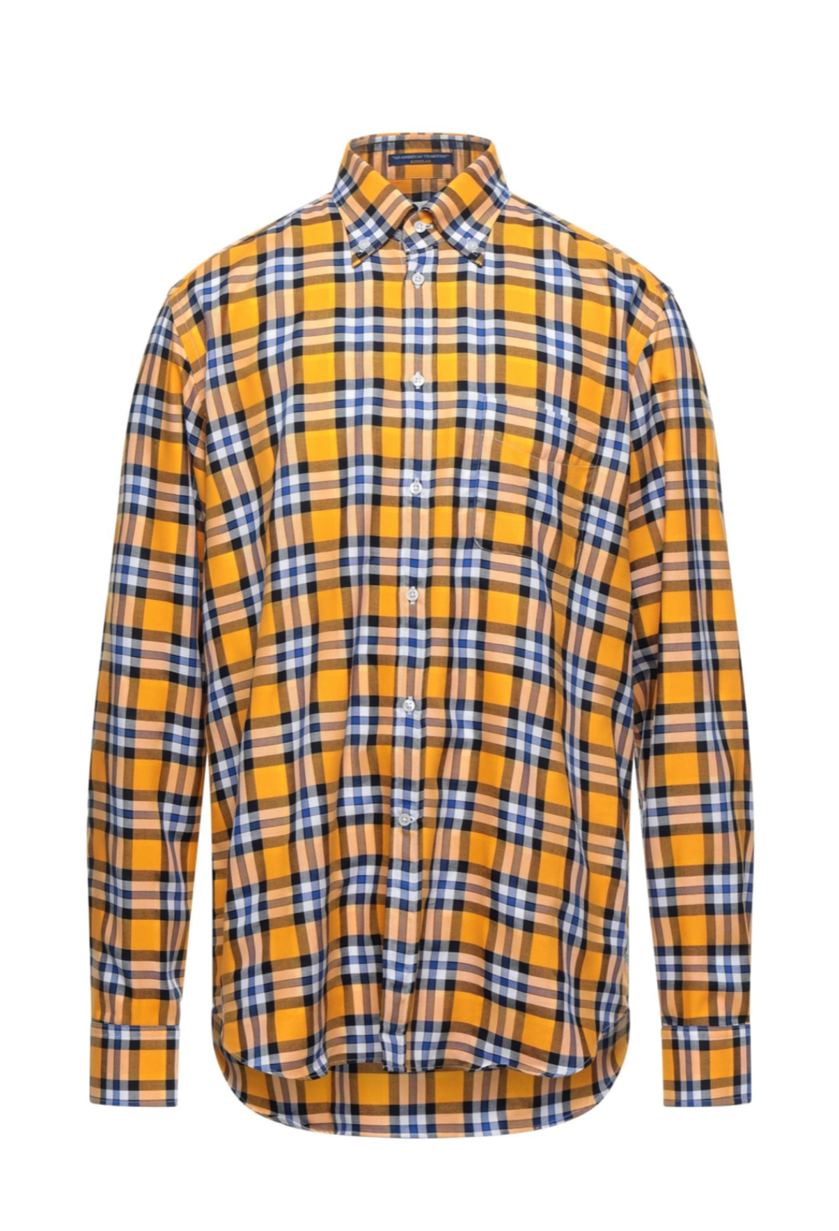 Camicia B.D. Baggies con fantasia scozzese gialla, taglia M — IlBotteghino
