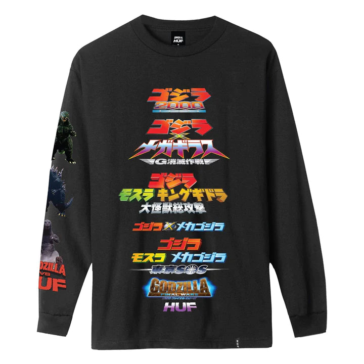 Maglia H.U.F. vs Godzilla a maniche lunghe, taglia S — IlBotteghino